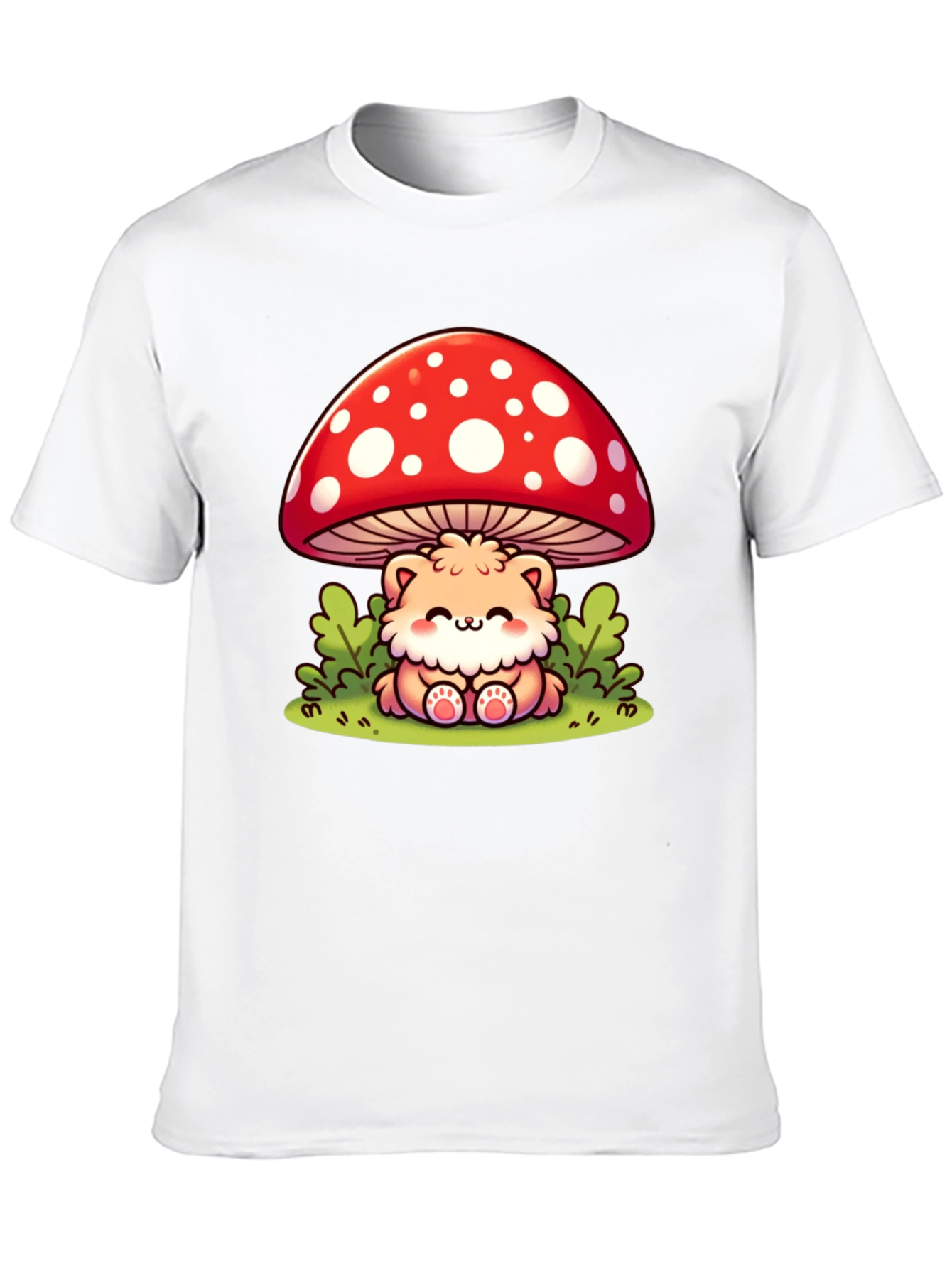 Cute Cartoon Mushroom Bear T-Shirt