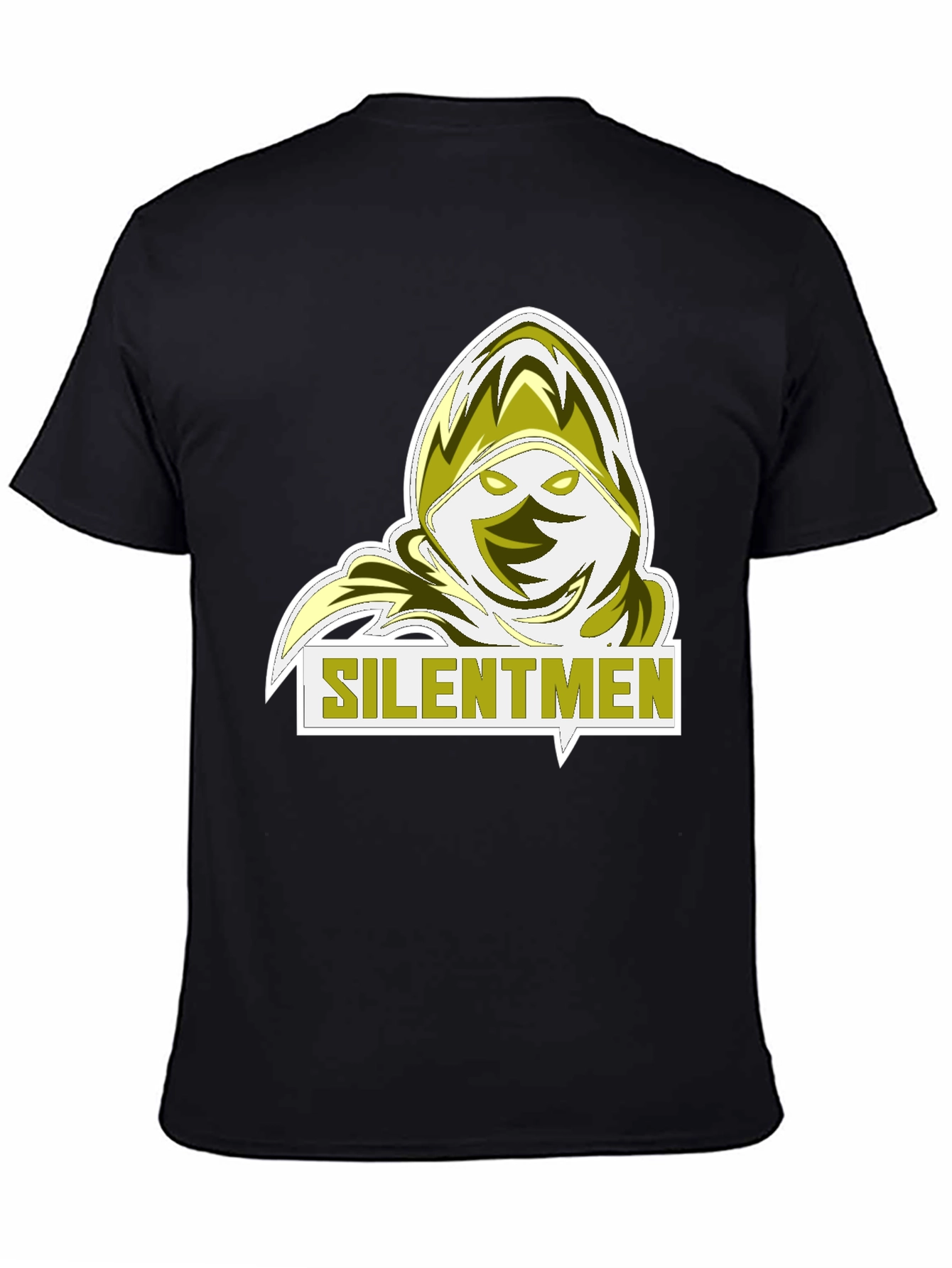 Silentmen Graphic Tee - Black Crew Neck T-Shirt