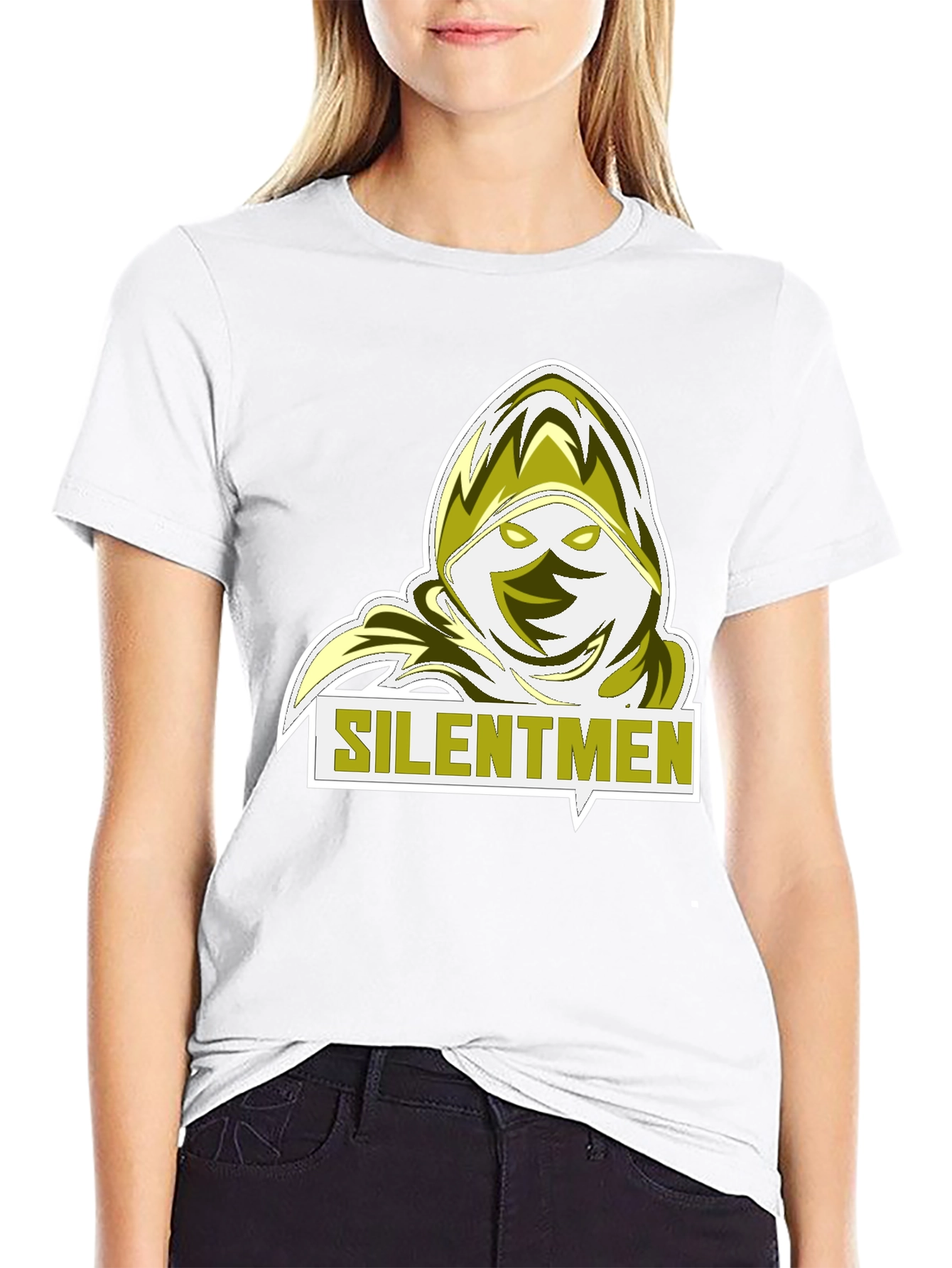Silentmen Graphic Tee - Black Crew Neck T-Shirt