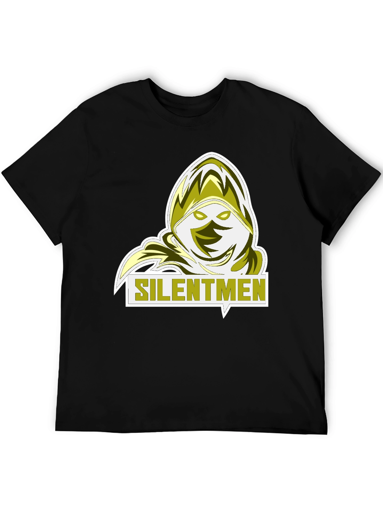 Silentmen Graphic Tee - Black Crew Neck T-Shirt
