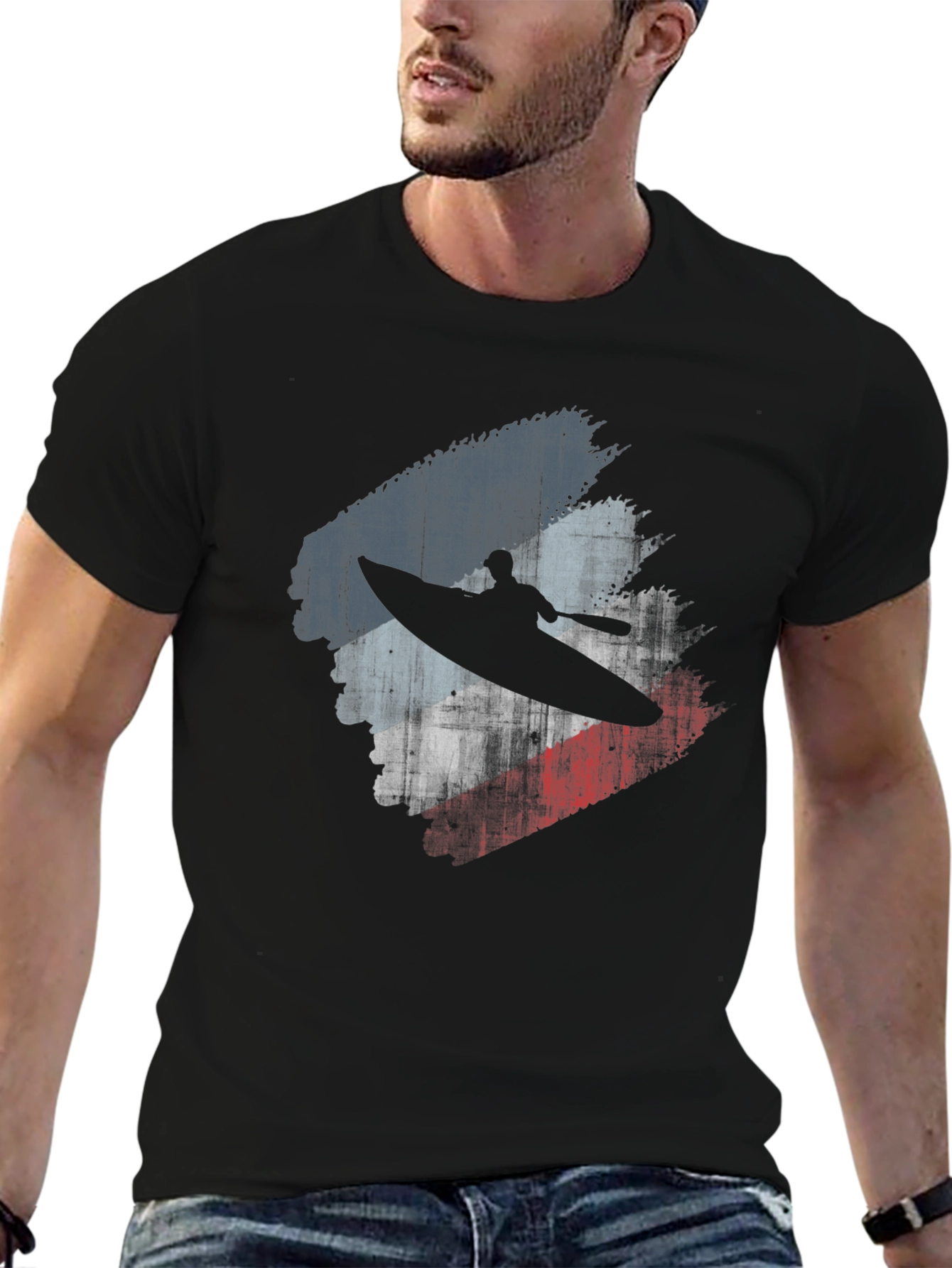 Kayaking Silhouette T-Shirt - Adventure Ready