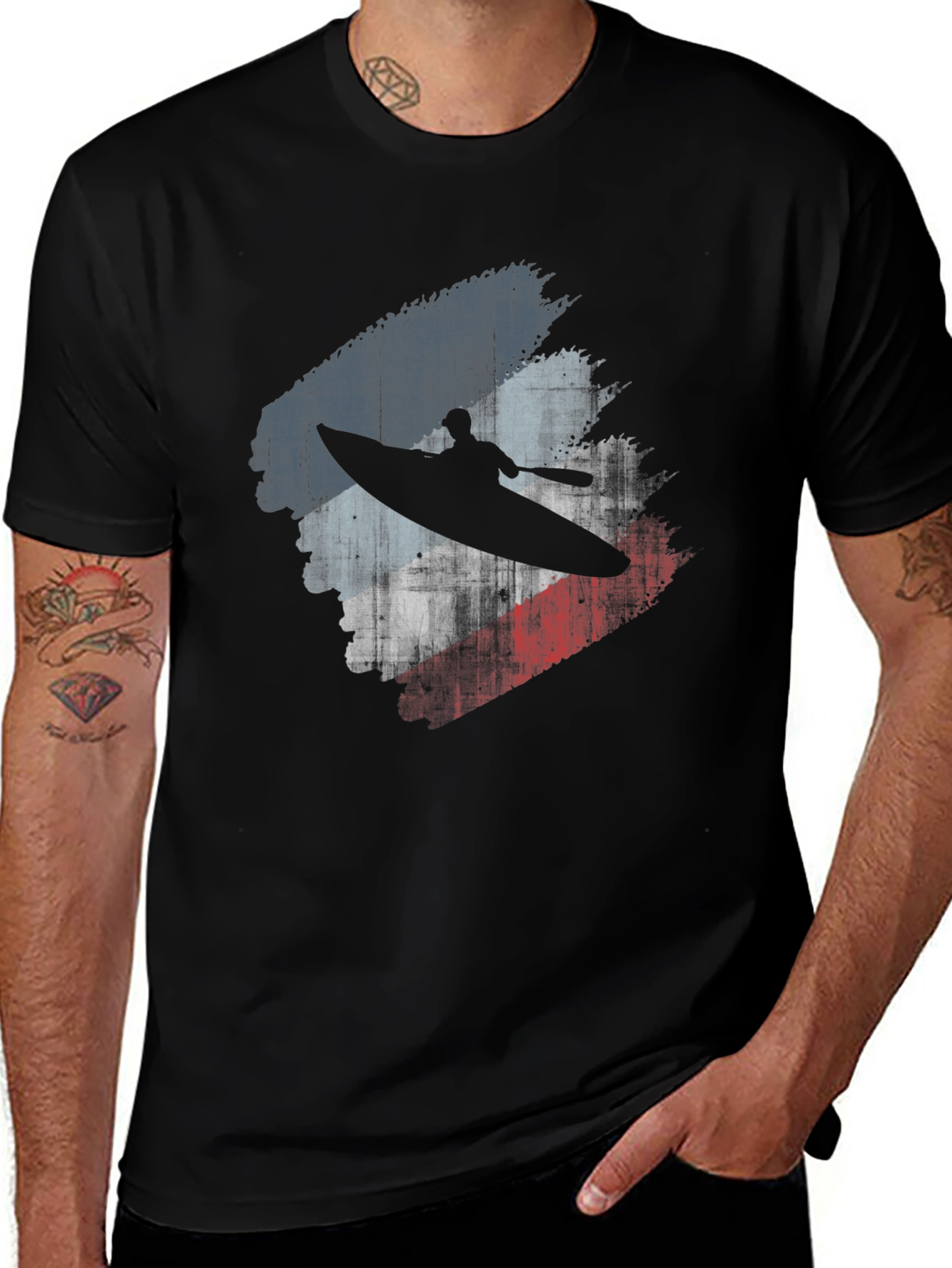 Kayaking Silhouette T-Shirt - Adventure Ready