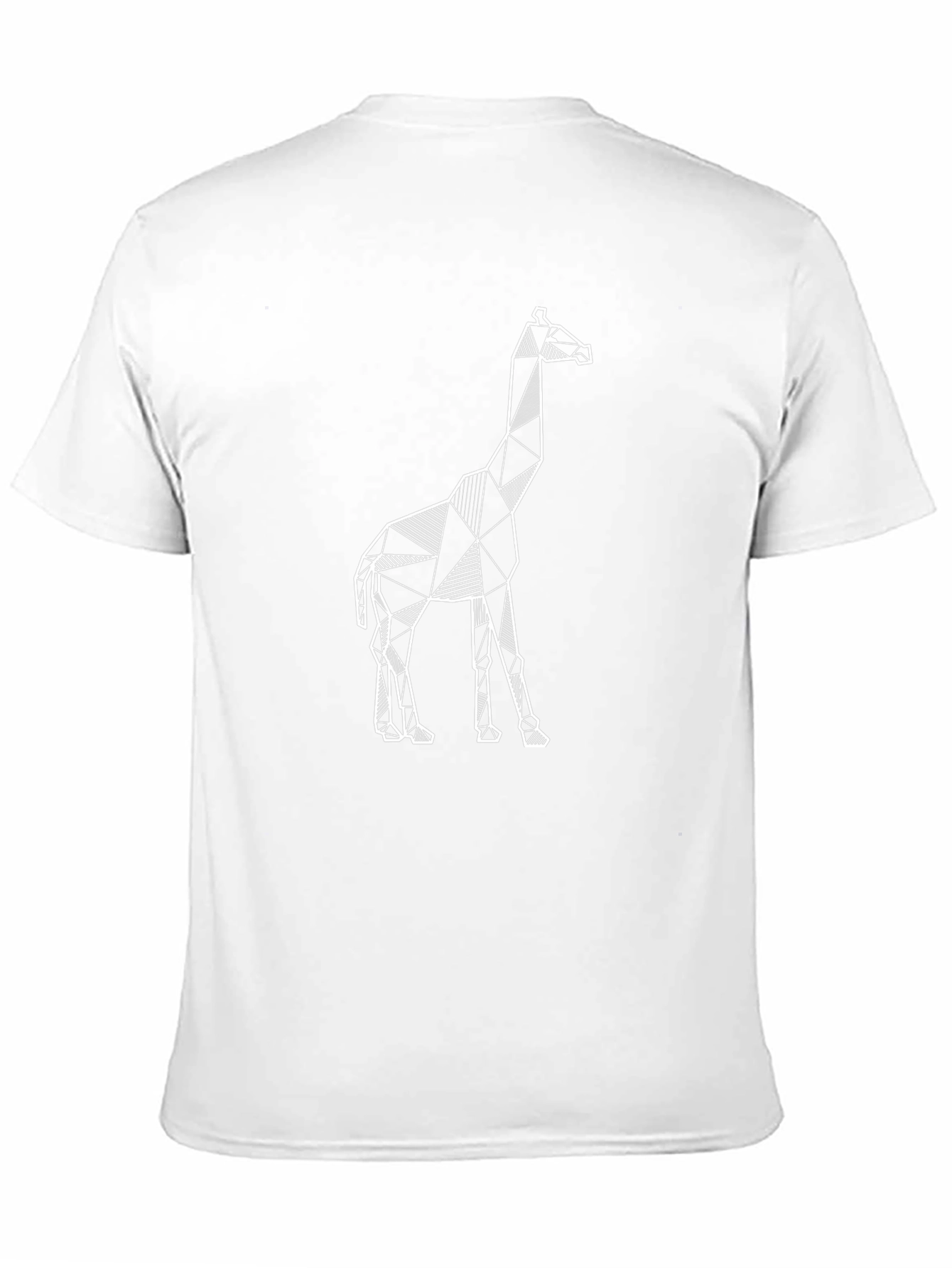 Geometric Giraffe Tee - Modern Black T-Shirt