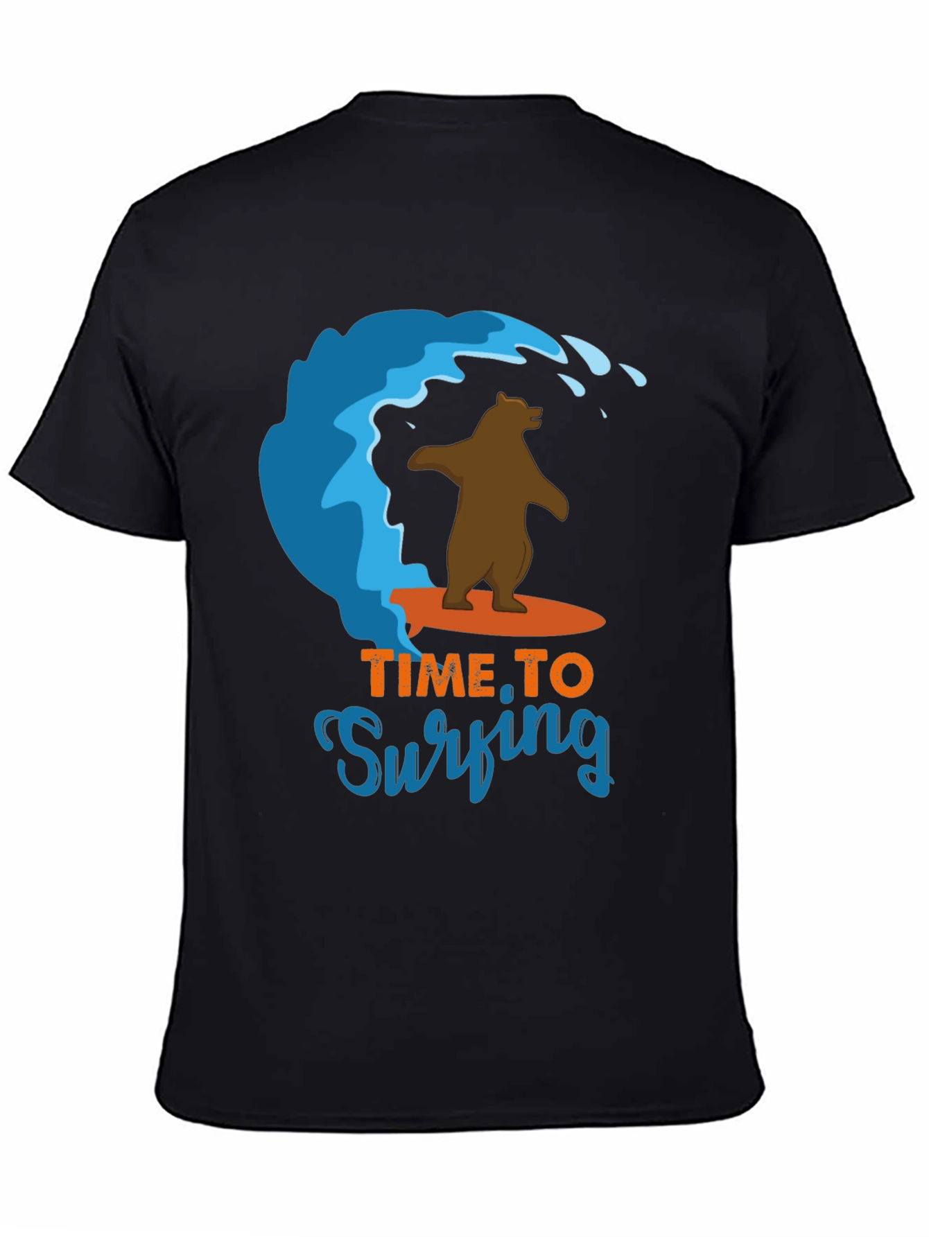 Surfing Bear Graphic Tee - Cool Summer T-Shirt