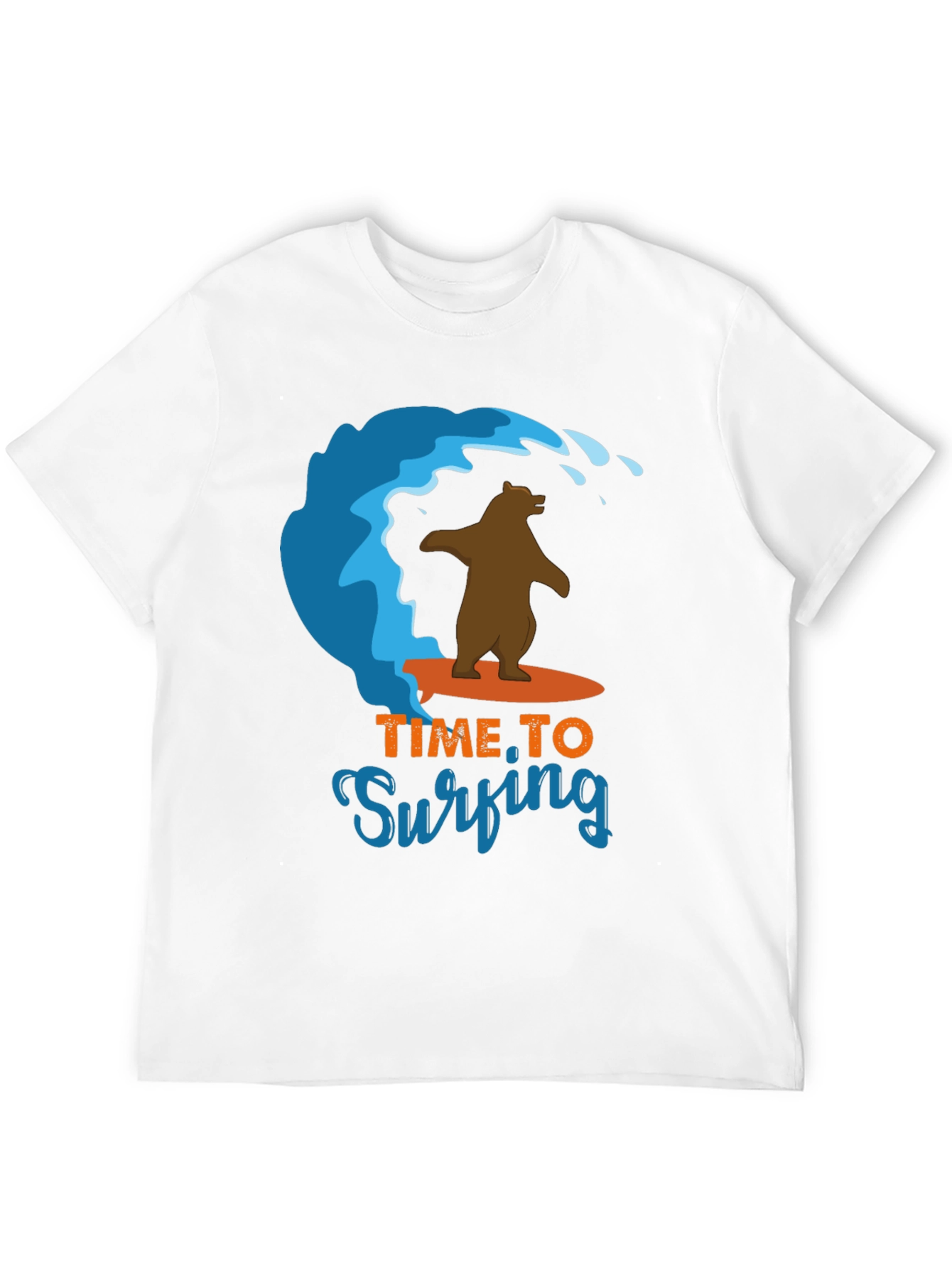 Surfing Bear Graphic Tee - Cool Summer T-Shirt