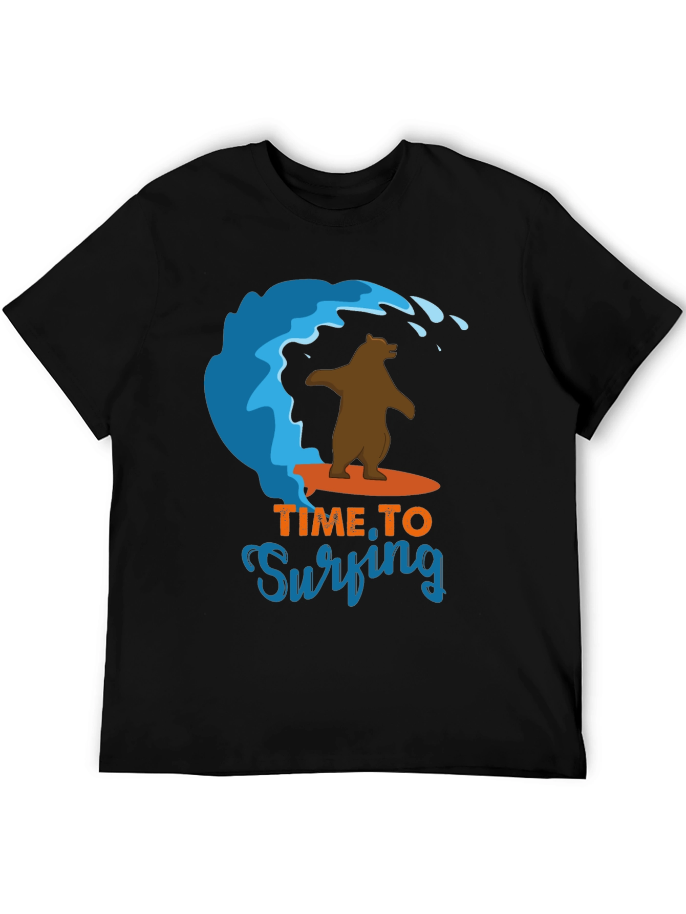 Surfing Bear Graphic Tee - Cool Summer T-Shirt