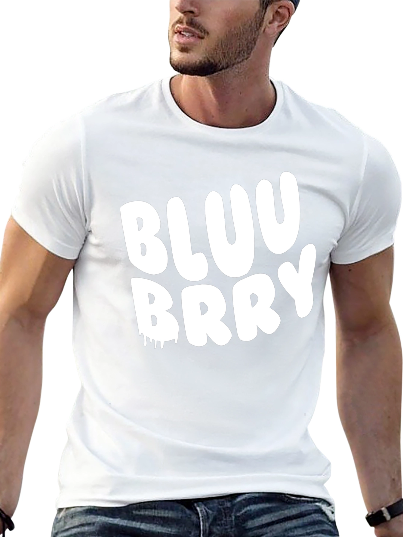 Bluu Brry Graphic T-Shirt - Trendy Casual Tee