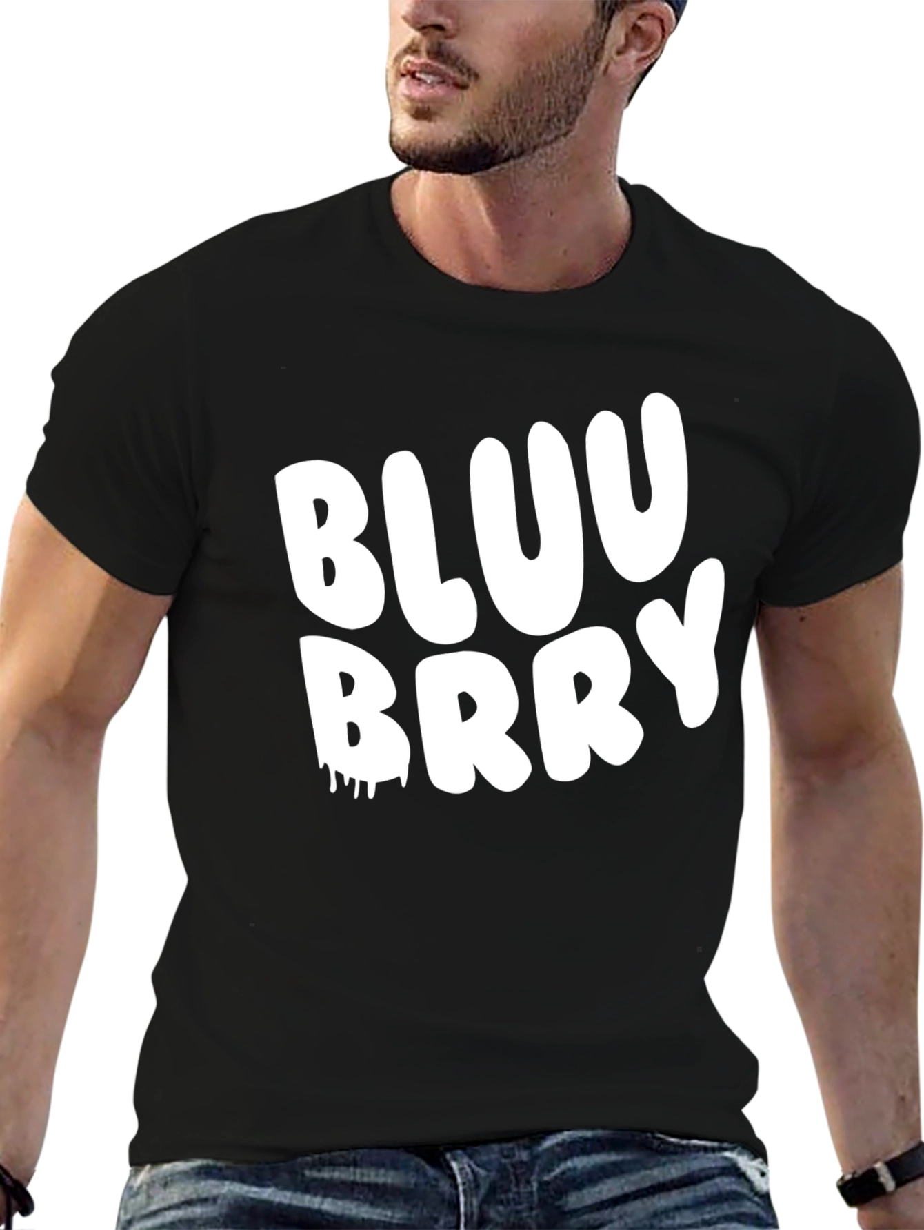 Bluu Brry Graphic T-Shirt - Trendy Casual Tee