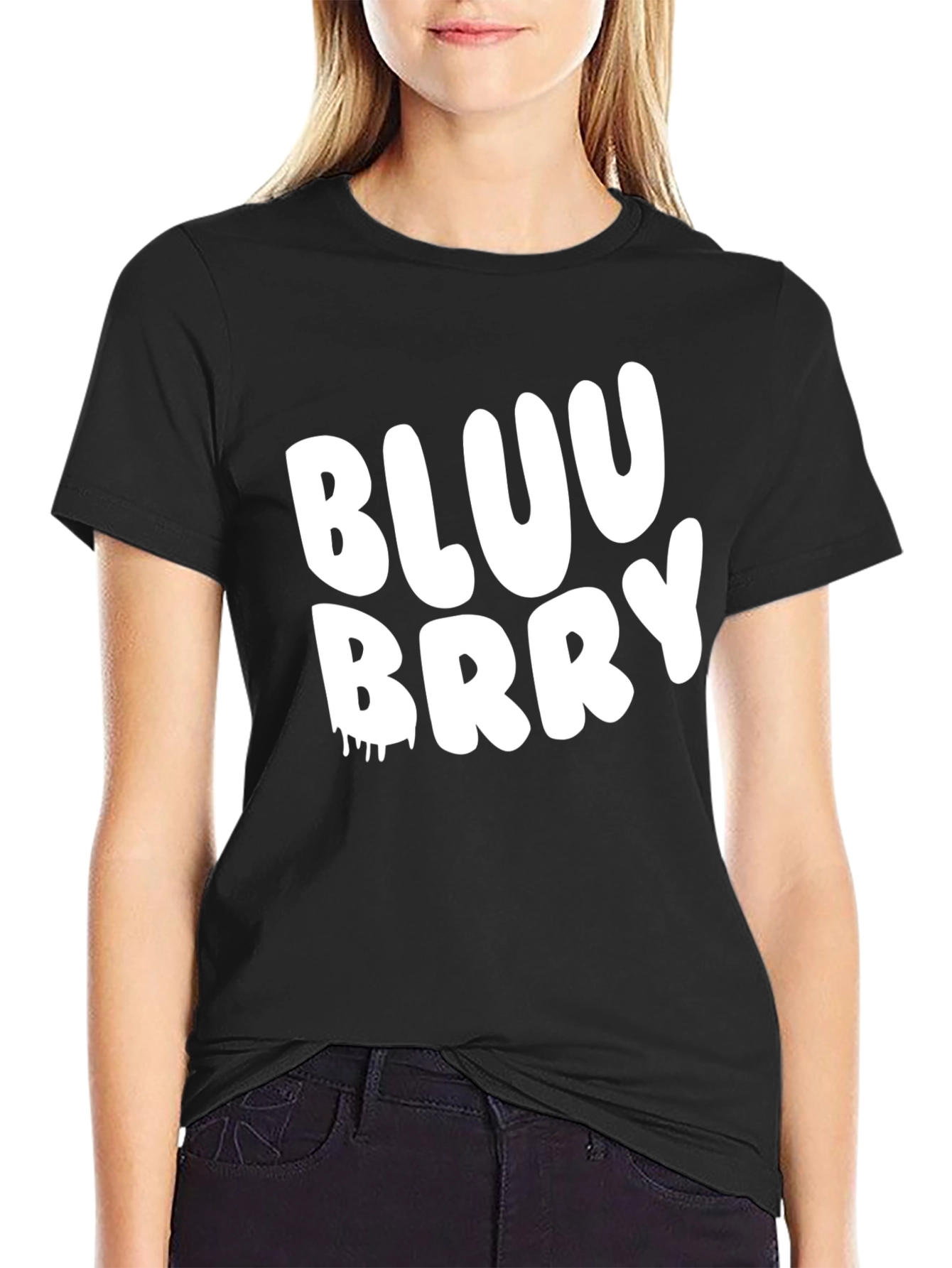 Bluu Brry Graphic T-Shirt - Trendy Casual Tee