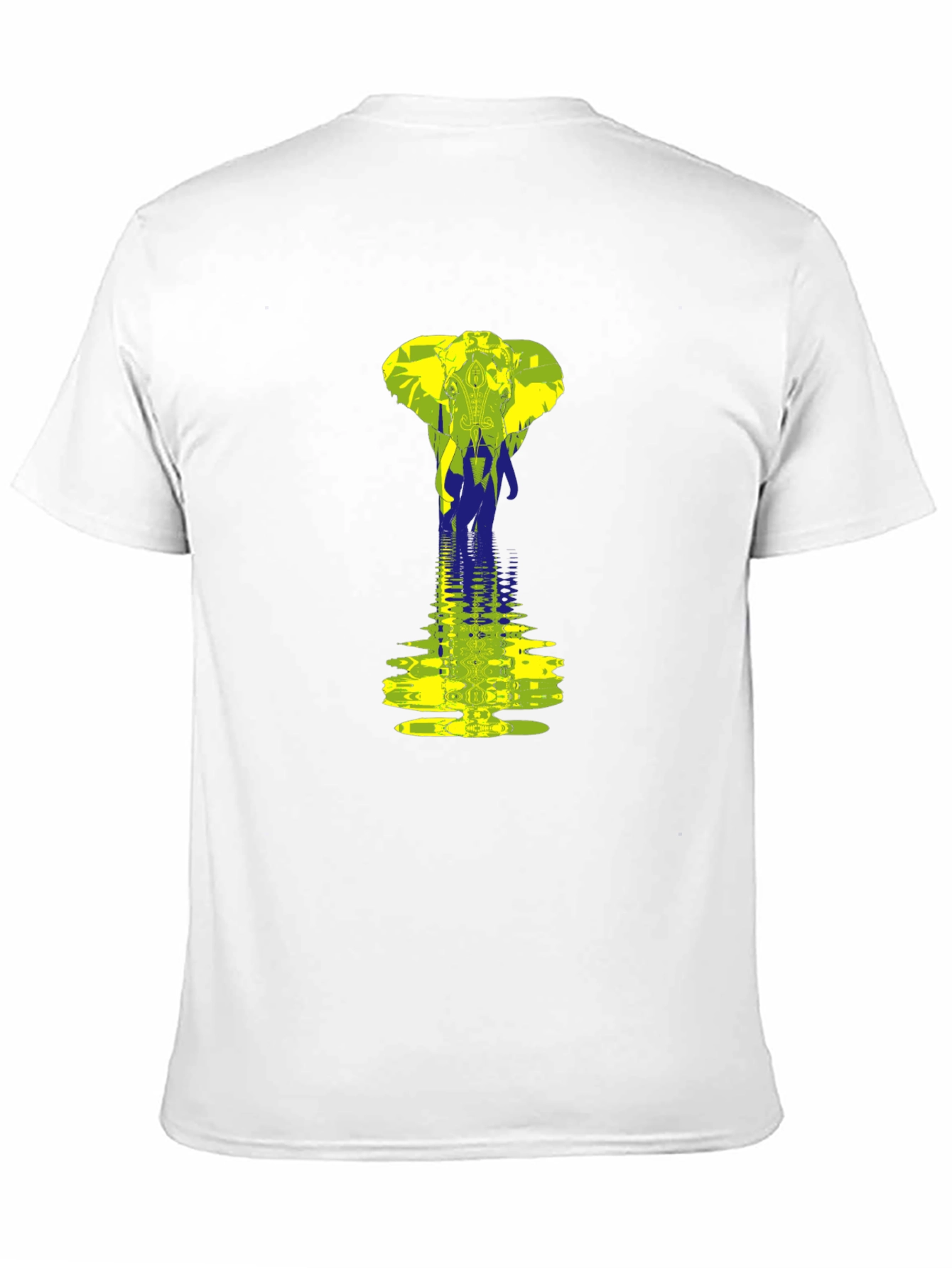 Elephant Reflection Graphic Tee - Black