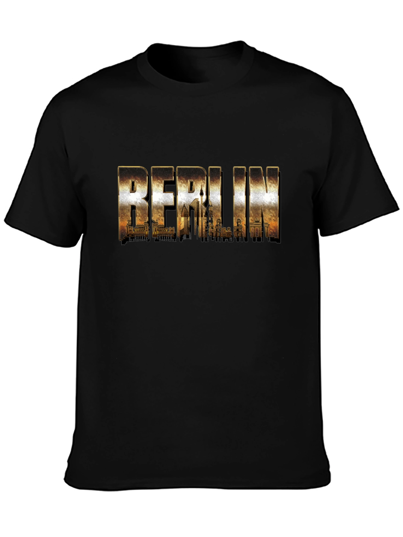 Berlin Skyline Graphic Tee - Black