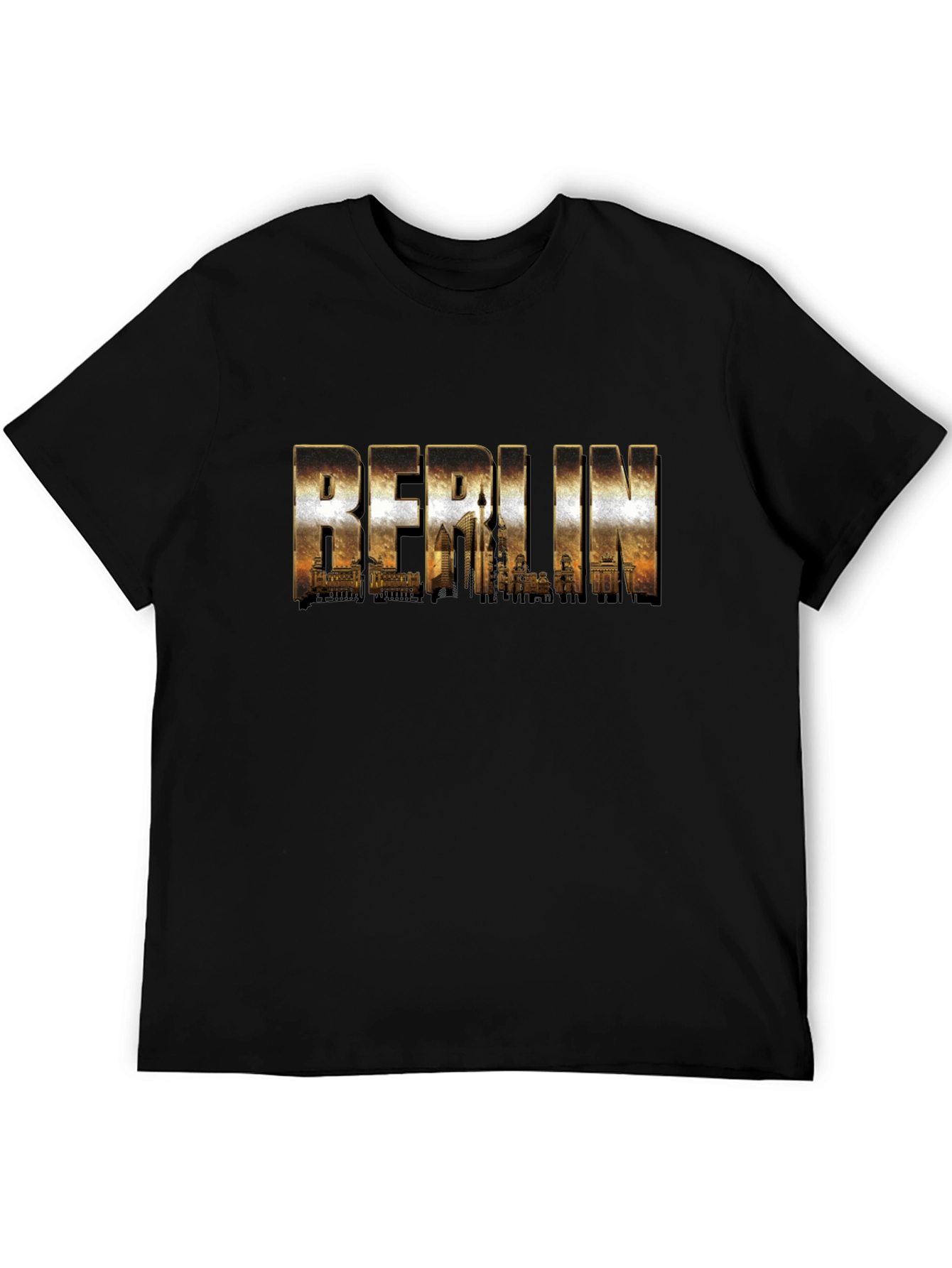 Berlin Skyline Graphic Tee - Black