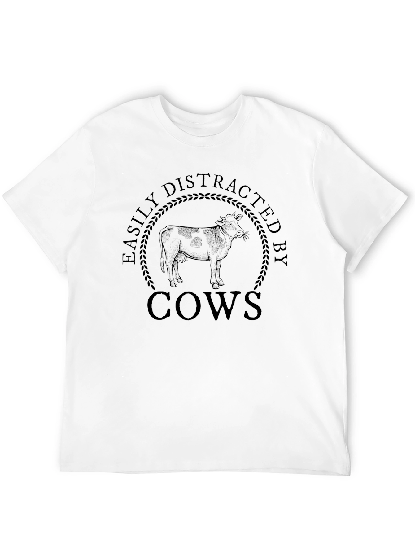 Easily Distracted by Cows Graphic T-Shirt