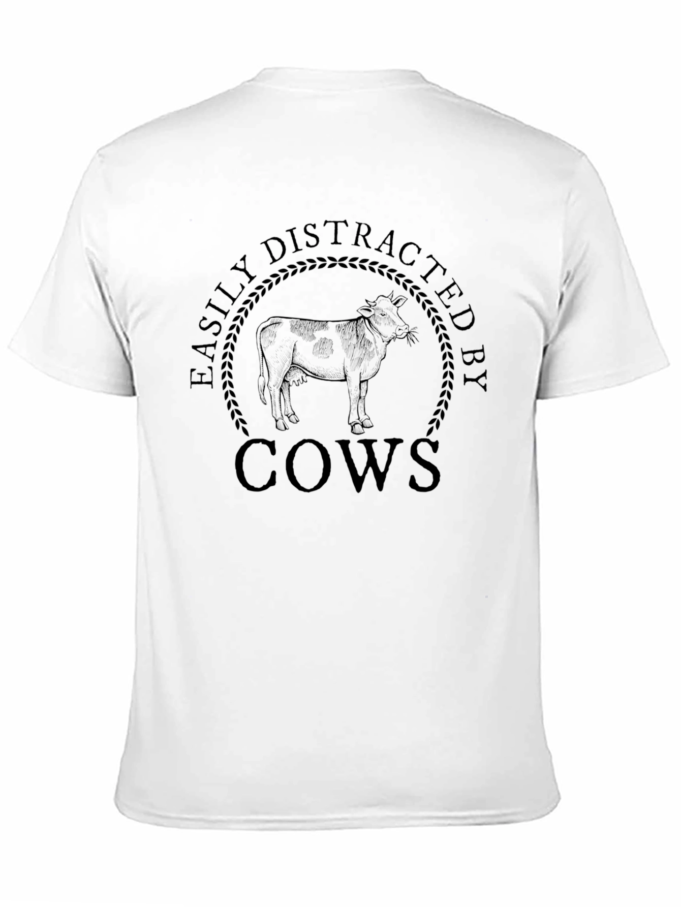 Easily Distracted by Cows Graphic T-Shirt