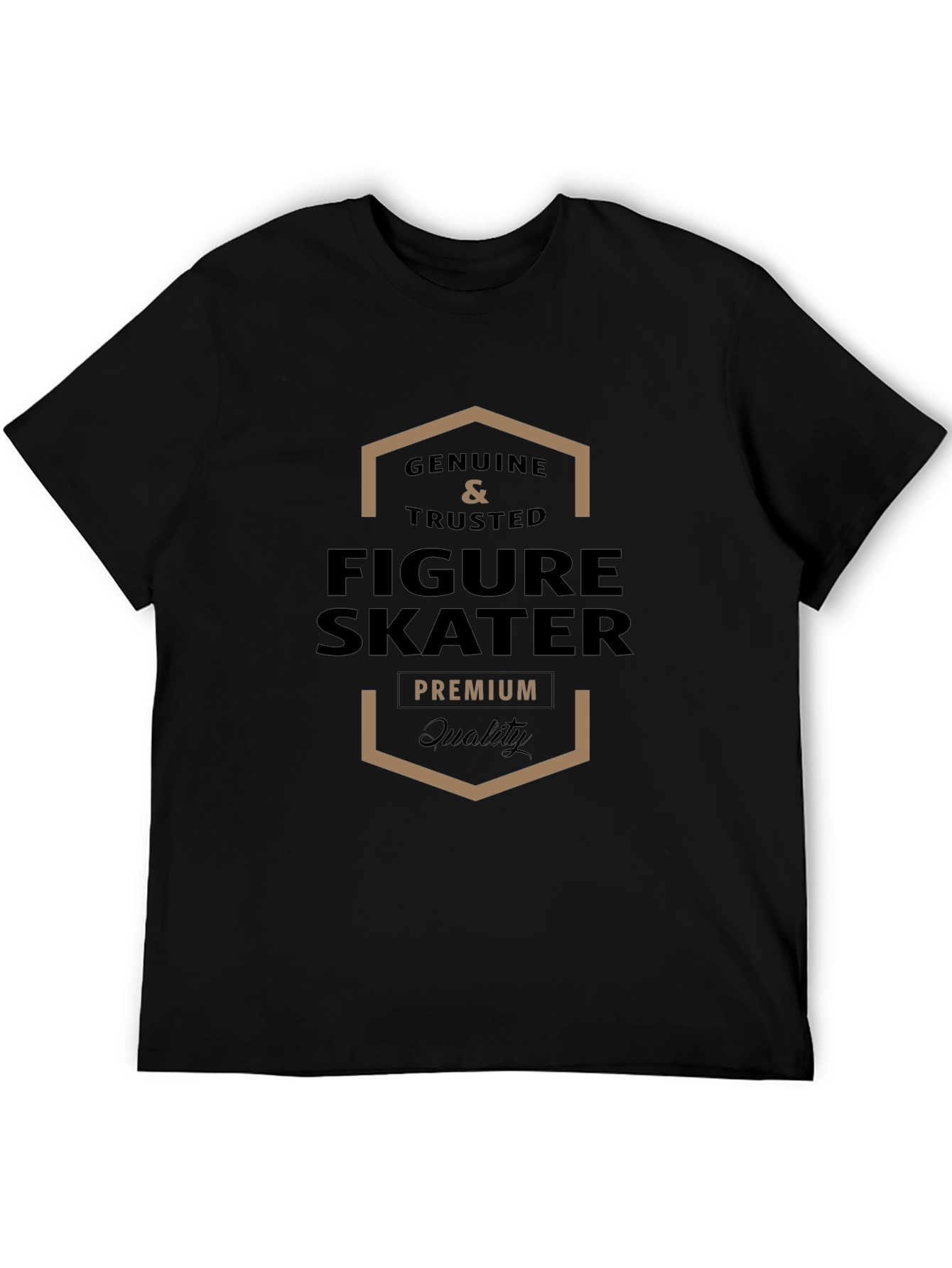 Genuine Figure Skater Premium Quality Black T-Shirt