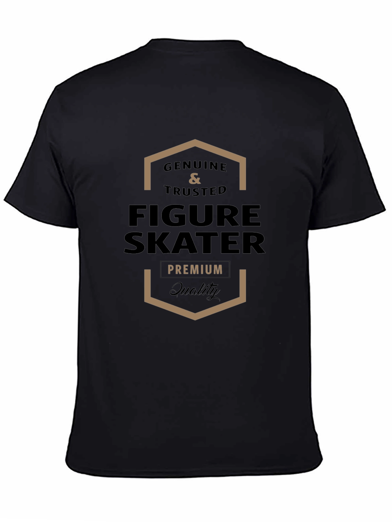 Genuine Figure Skater Premium Quality Black T-Shirt