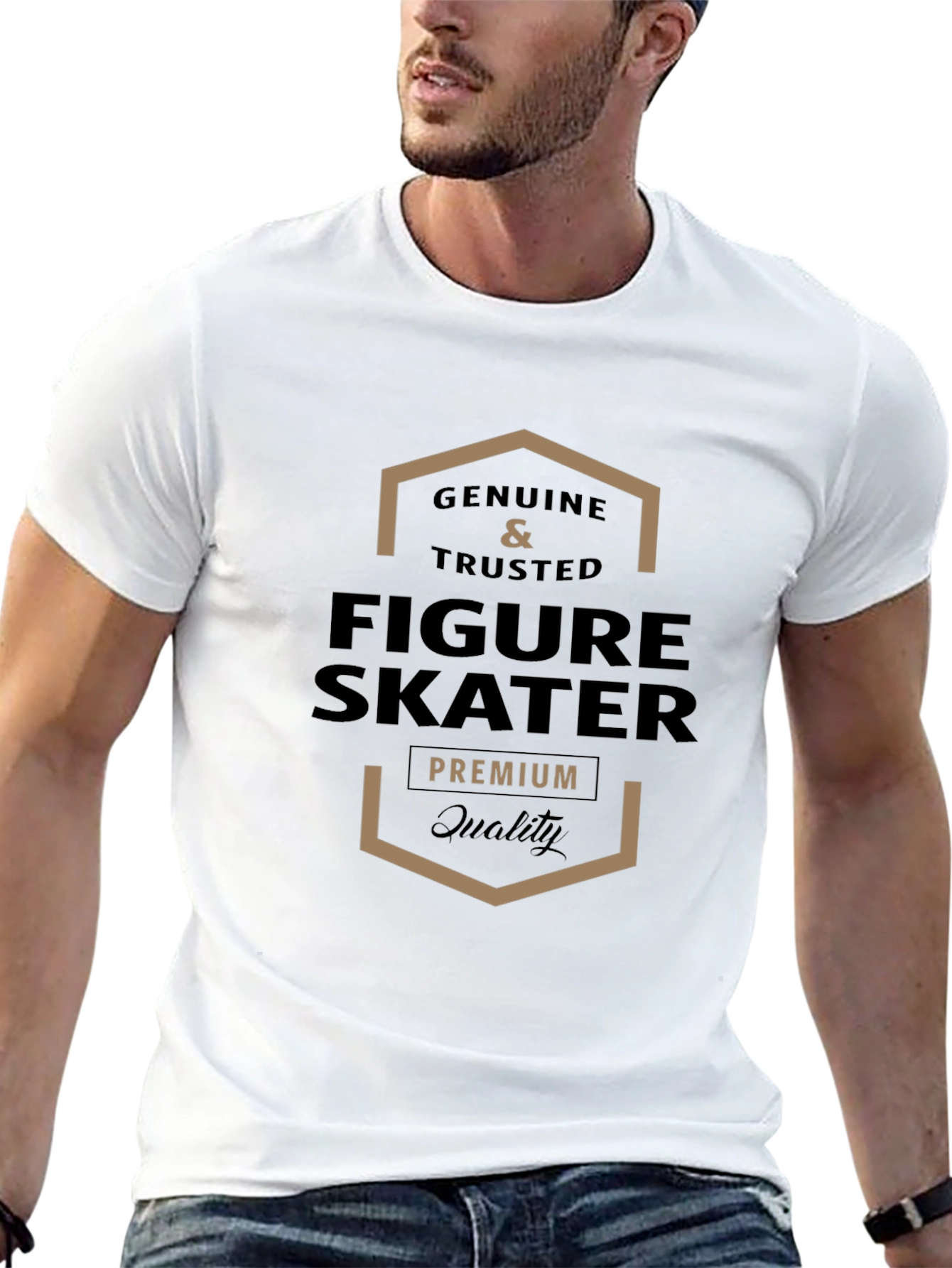 Genuine Figure Skater Premium Quality Black T-Shirt