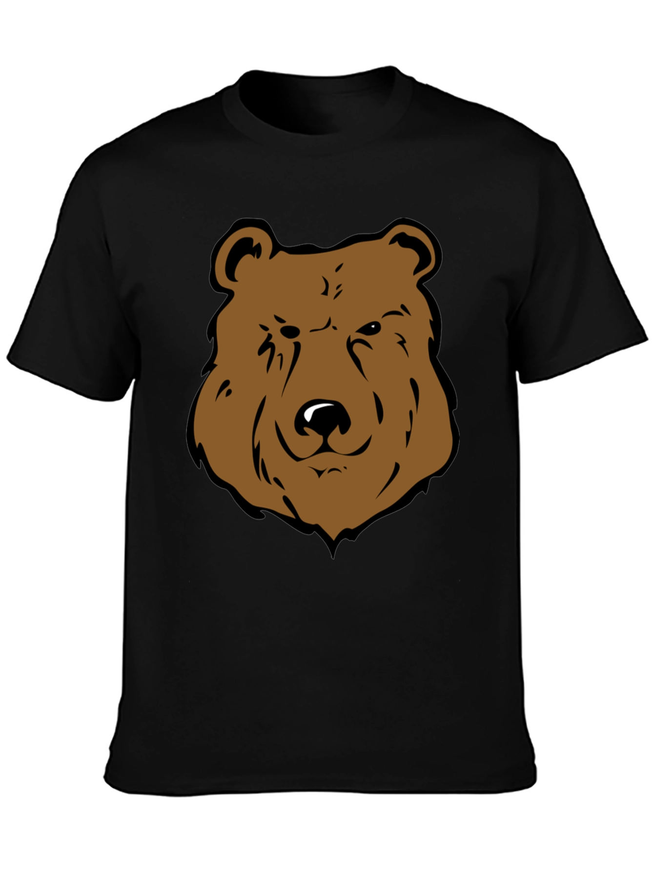 Bear Graphic Tee - Mens Black T-Shirt