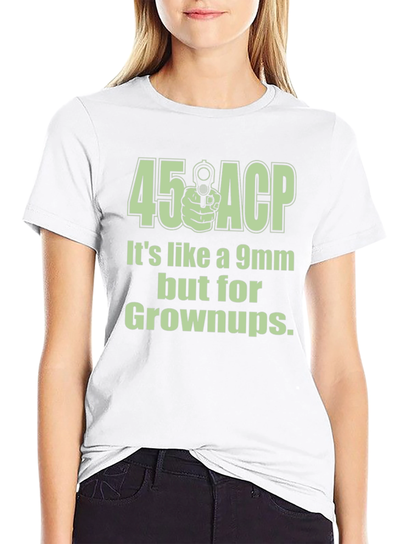 45 ACP for Grownups Funny Graphic T-Shirt
