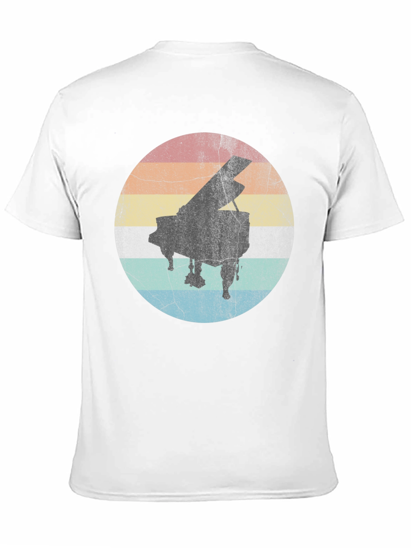 Retro Piano Sunset T-Shirt - Classic Music Tee