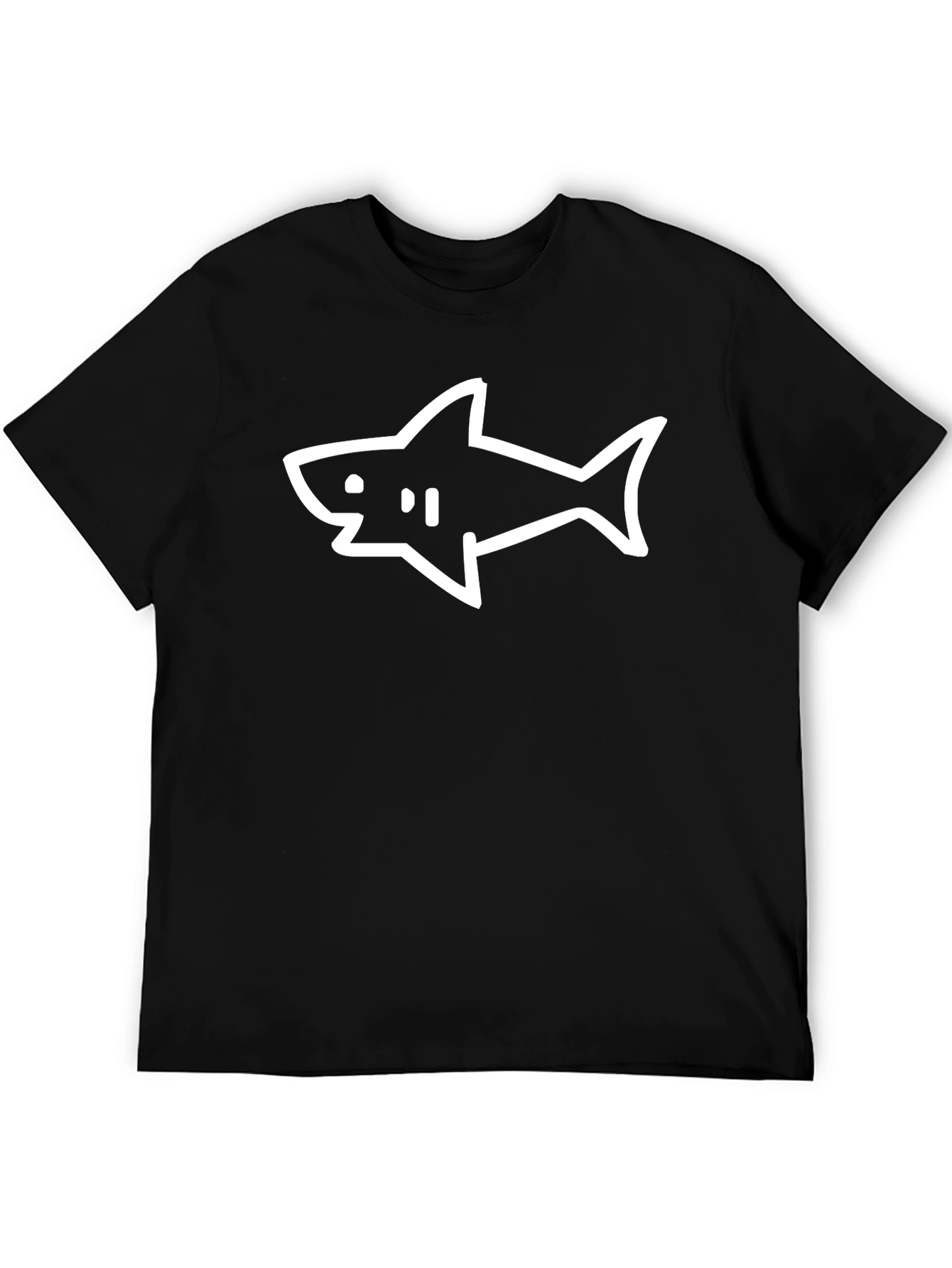 Shark Graphic Print T-Shirt - Casual Style