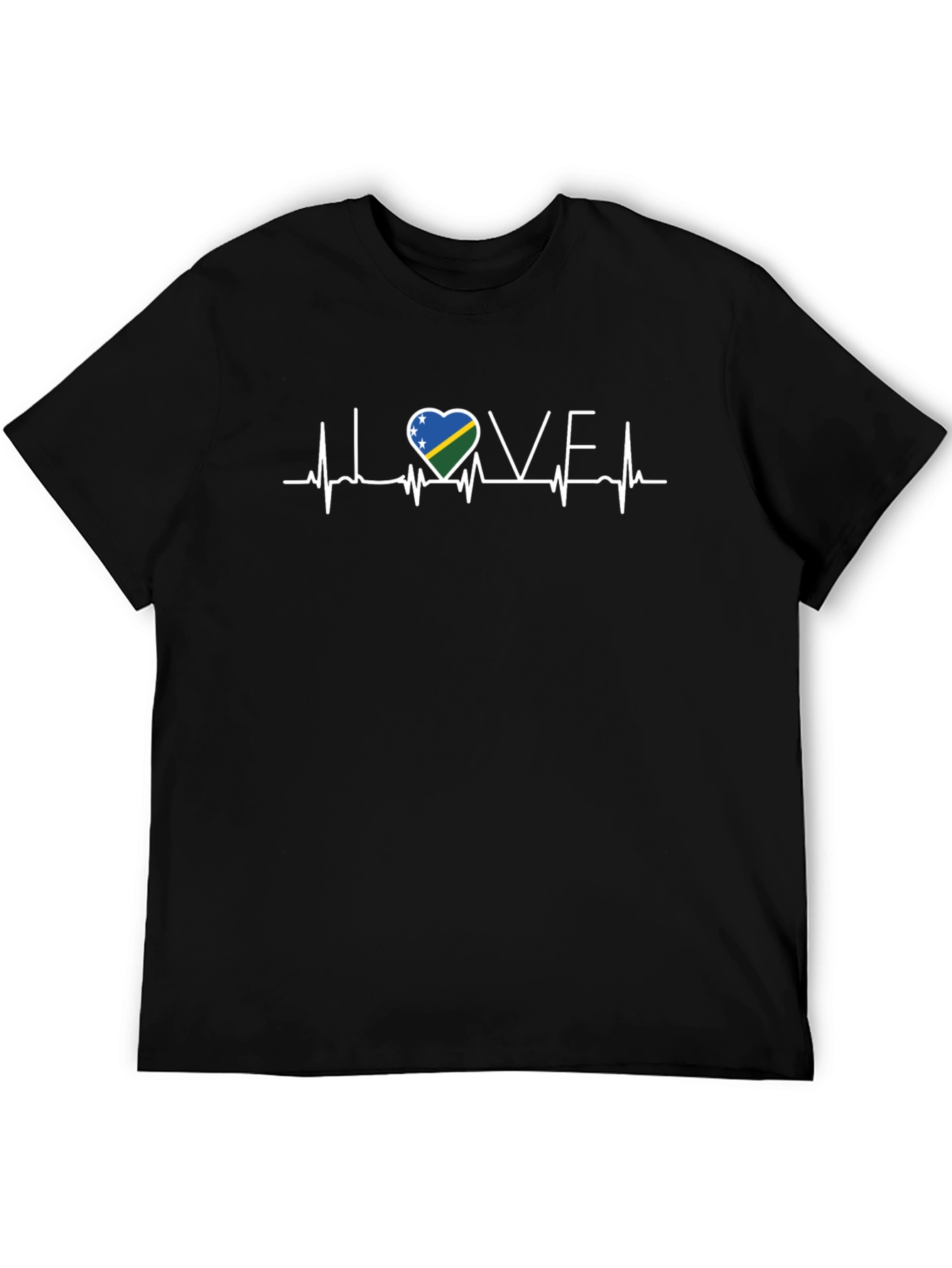 I Love Solomon Islands Heartbeat T-Shirt