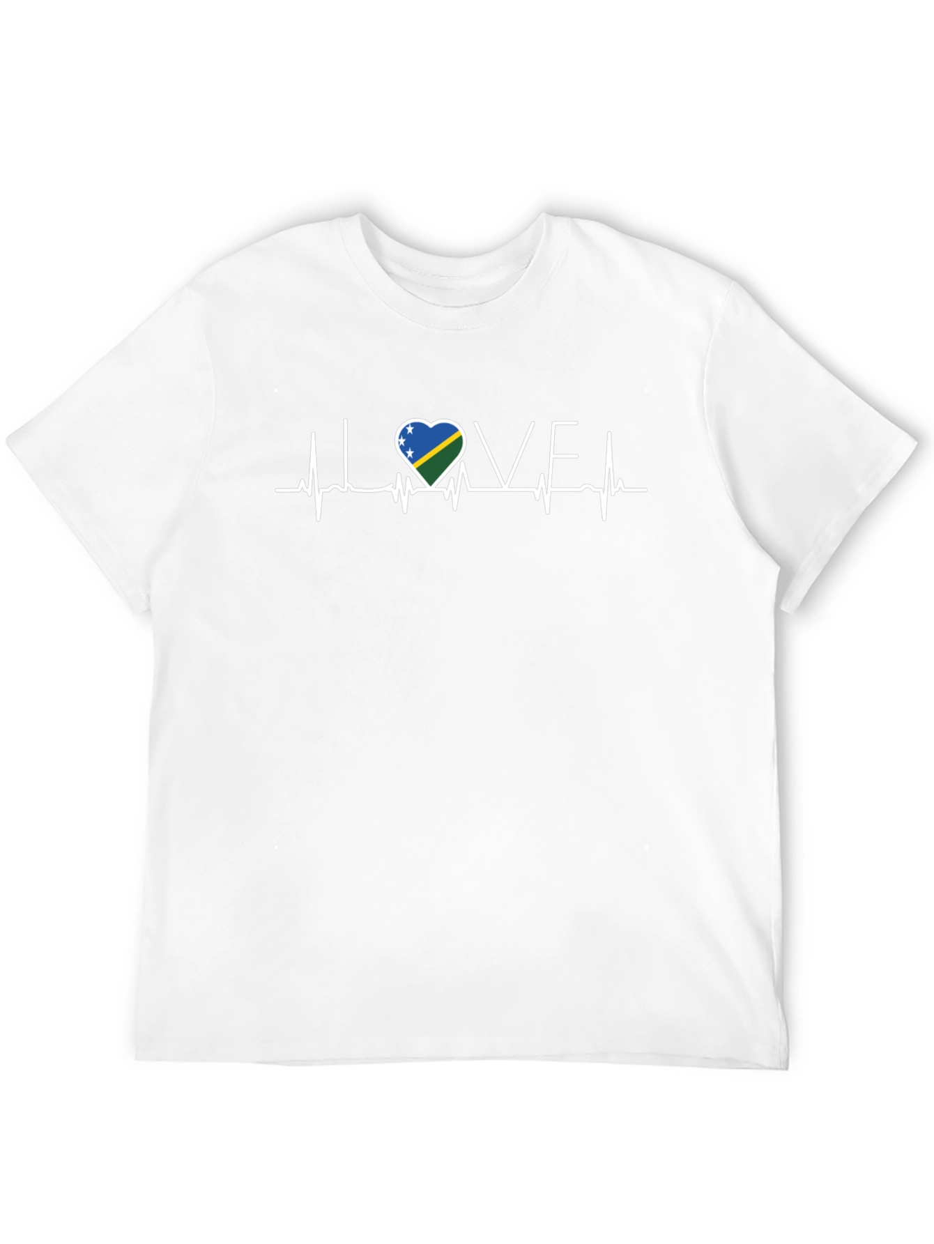 I Love Solomon Islands Heartbeat T-Shirt