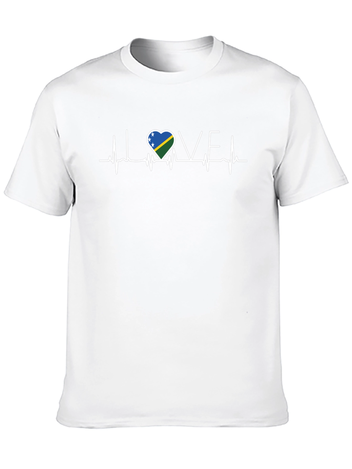 I Love Solomon Islands Heartbeat T-Shirt