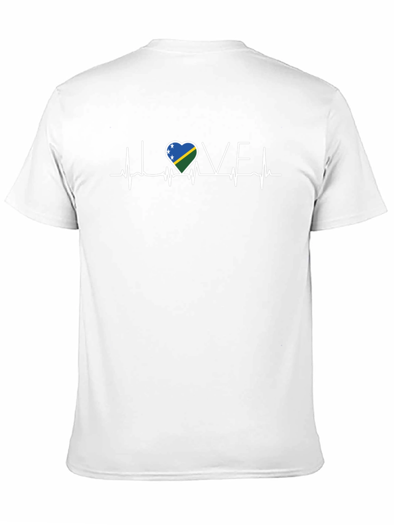 I Love Solomon Islands Heartbeat T-Shirt