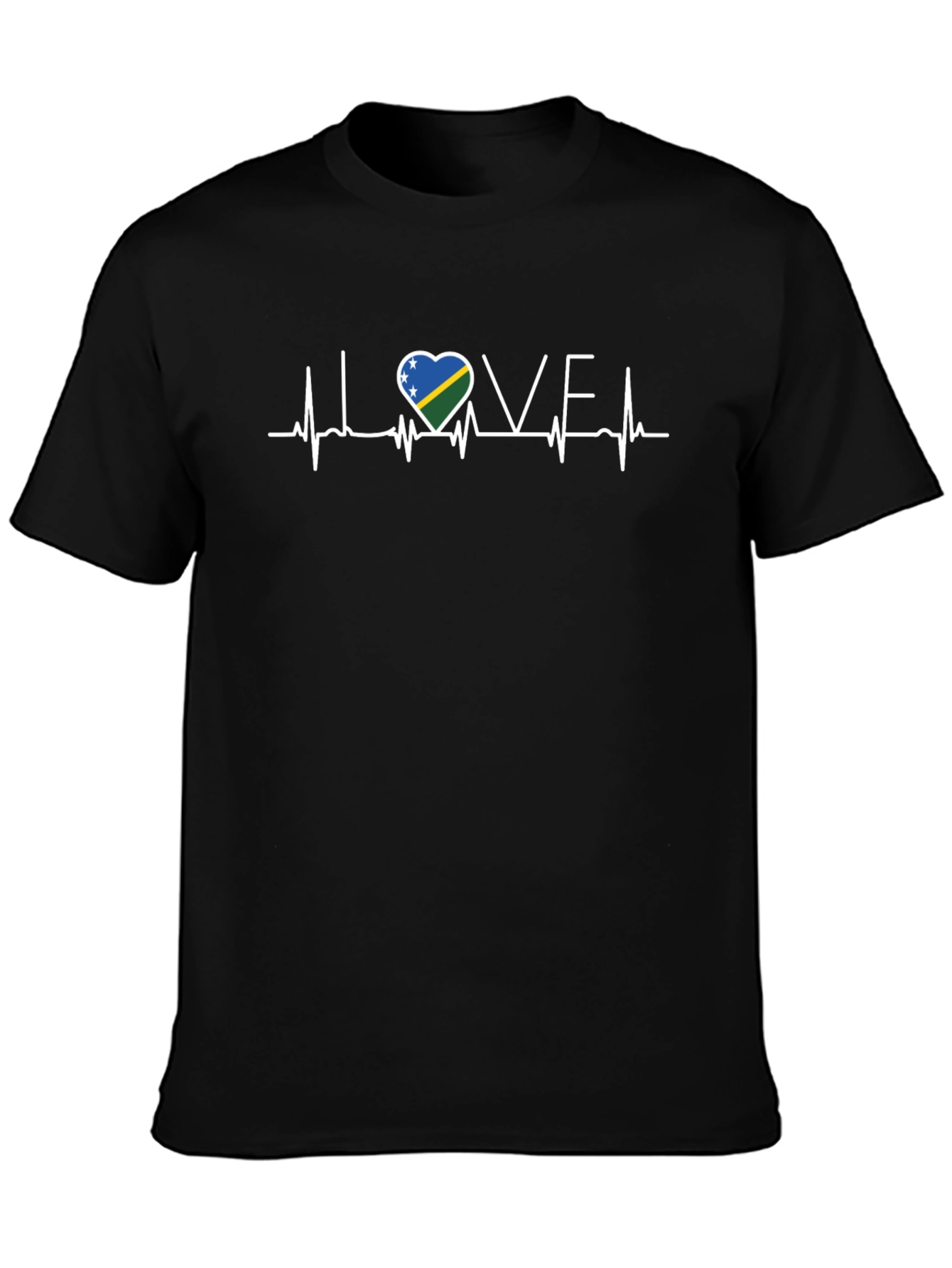 I Love Solomon Islands Heartbeat T-Shirt