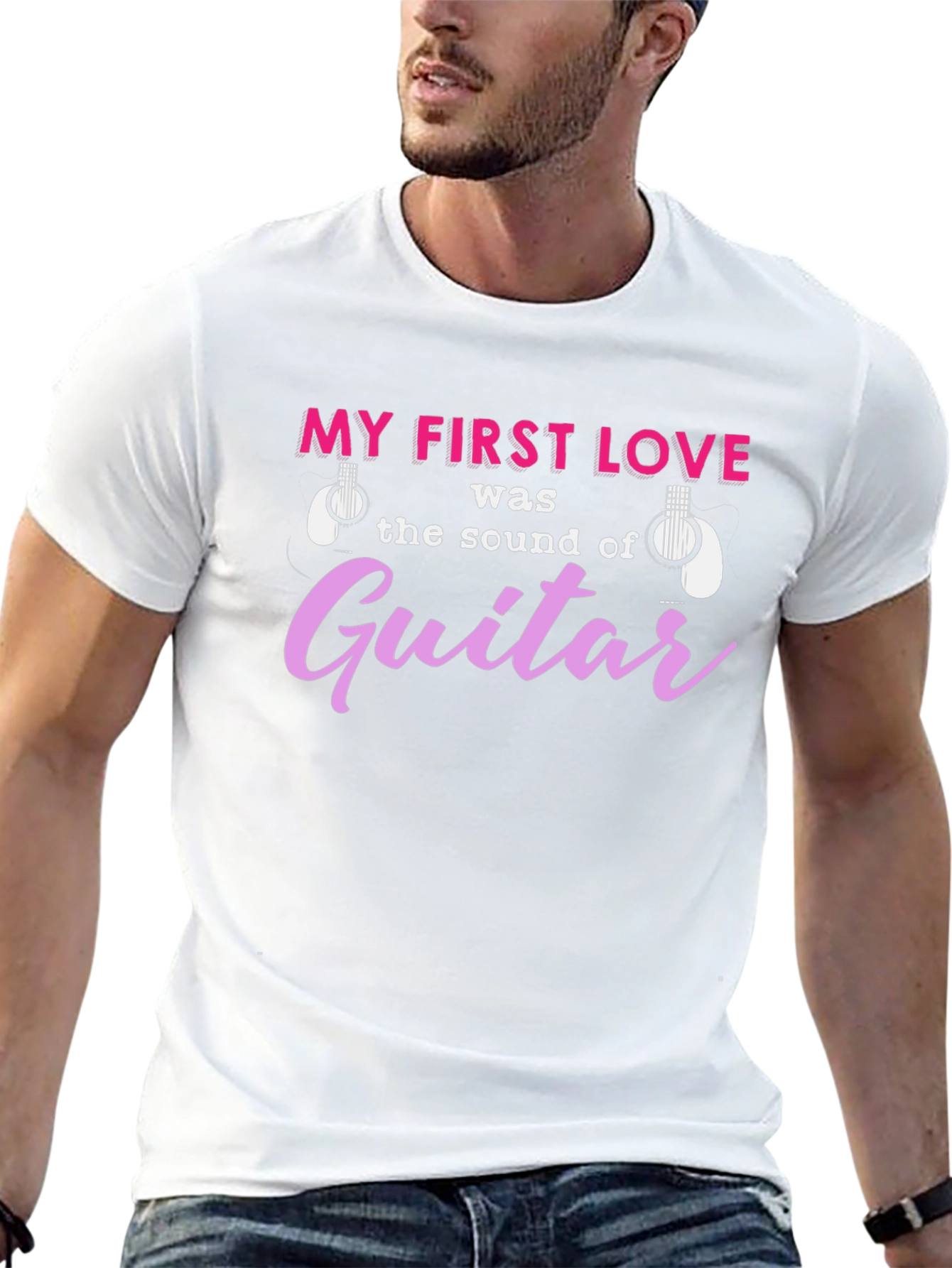 Guitar Lovers Tee - My First Love Was Guitar