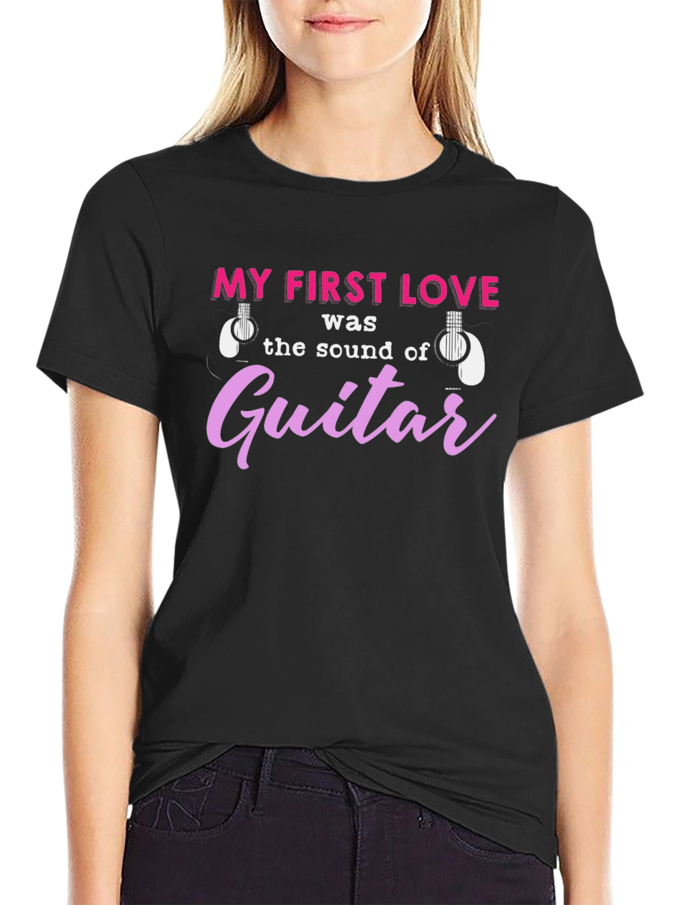 Guitar Lovers Tee - My First Love Was Guitar