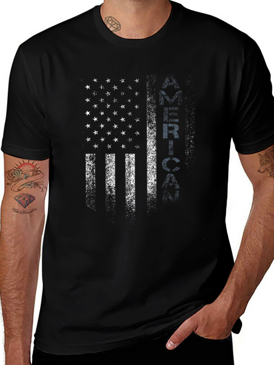 USA Flag Graphic T-Shirt - Patriotic Tee