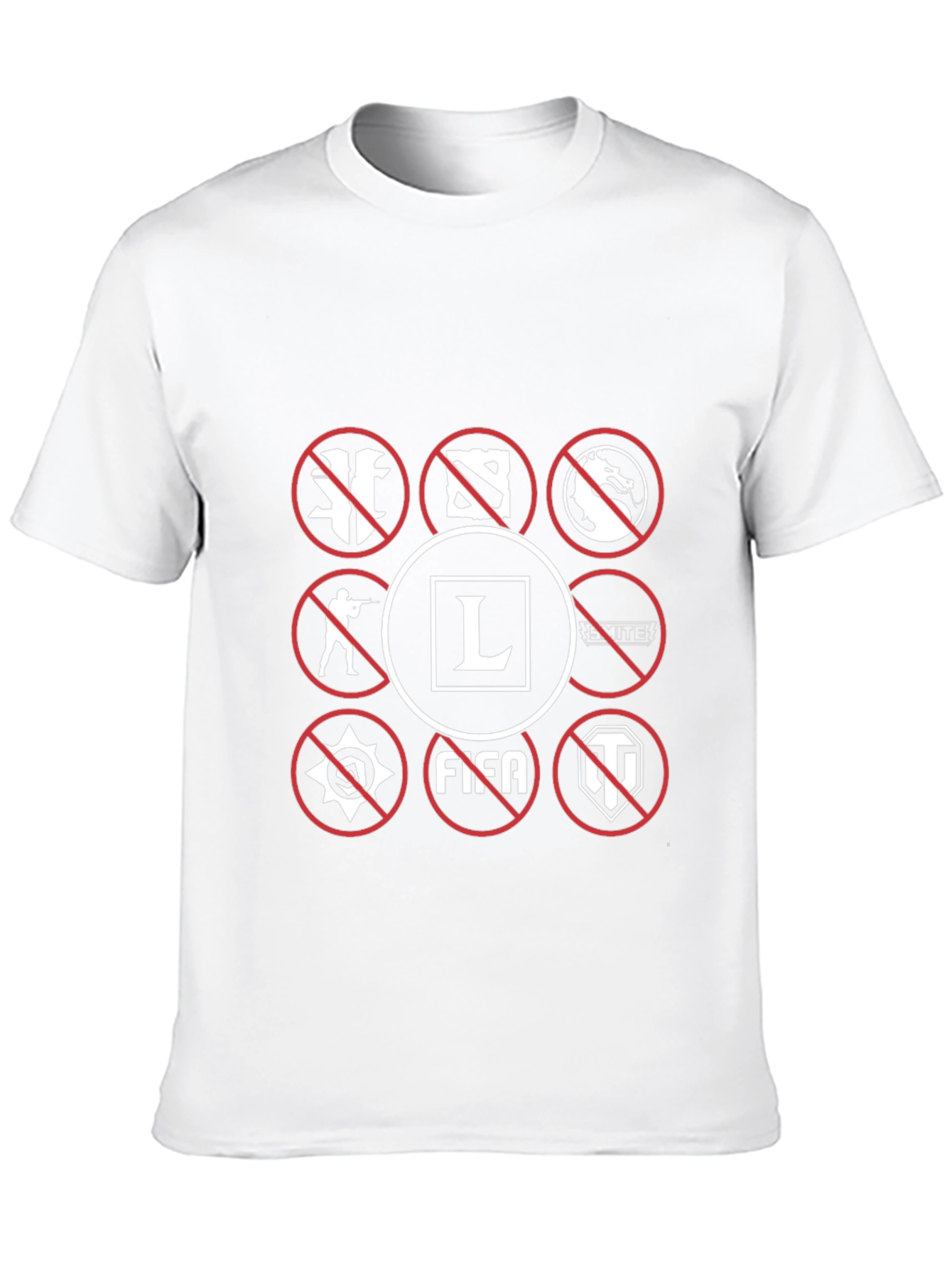 Gamers Black T-Shirt - No Gaming Icons