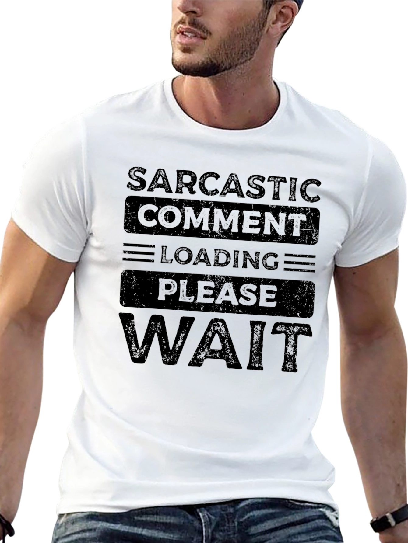 Sarcastic Comment Loading T-Shirt - Funny Novelty Tee