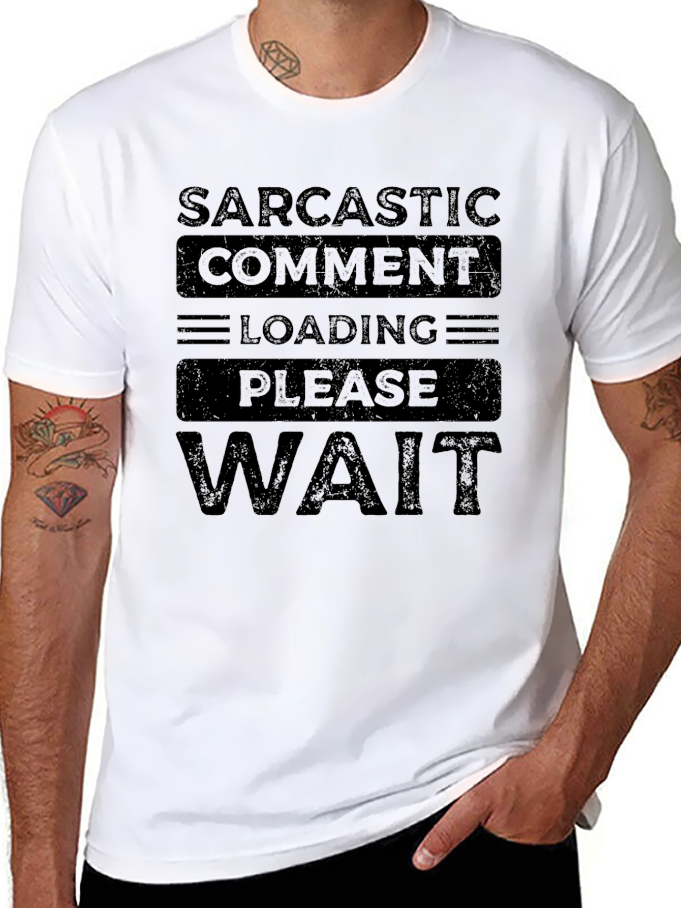 Sarcastic Comment Loading T-Shirt - Funny Novelty Tee