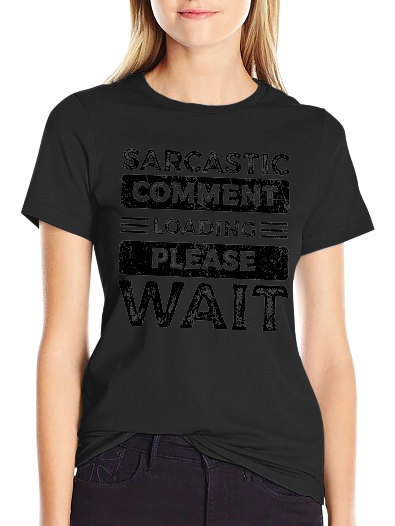 Sarcastic Comment Loading T-Shirt - Funny Novelty Tee