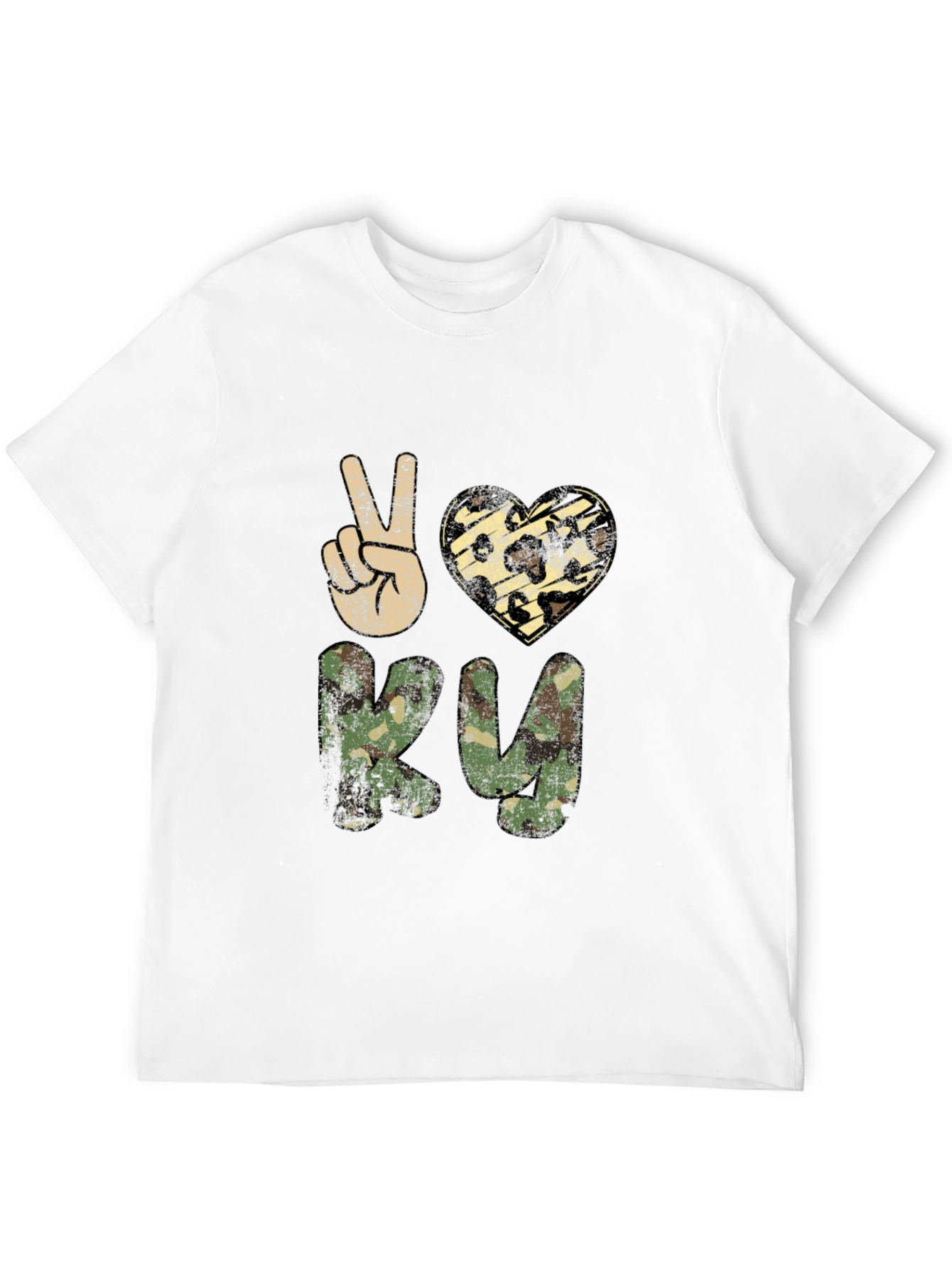 Peace Love RV Camo T-Shirt