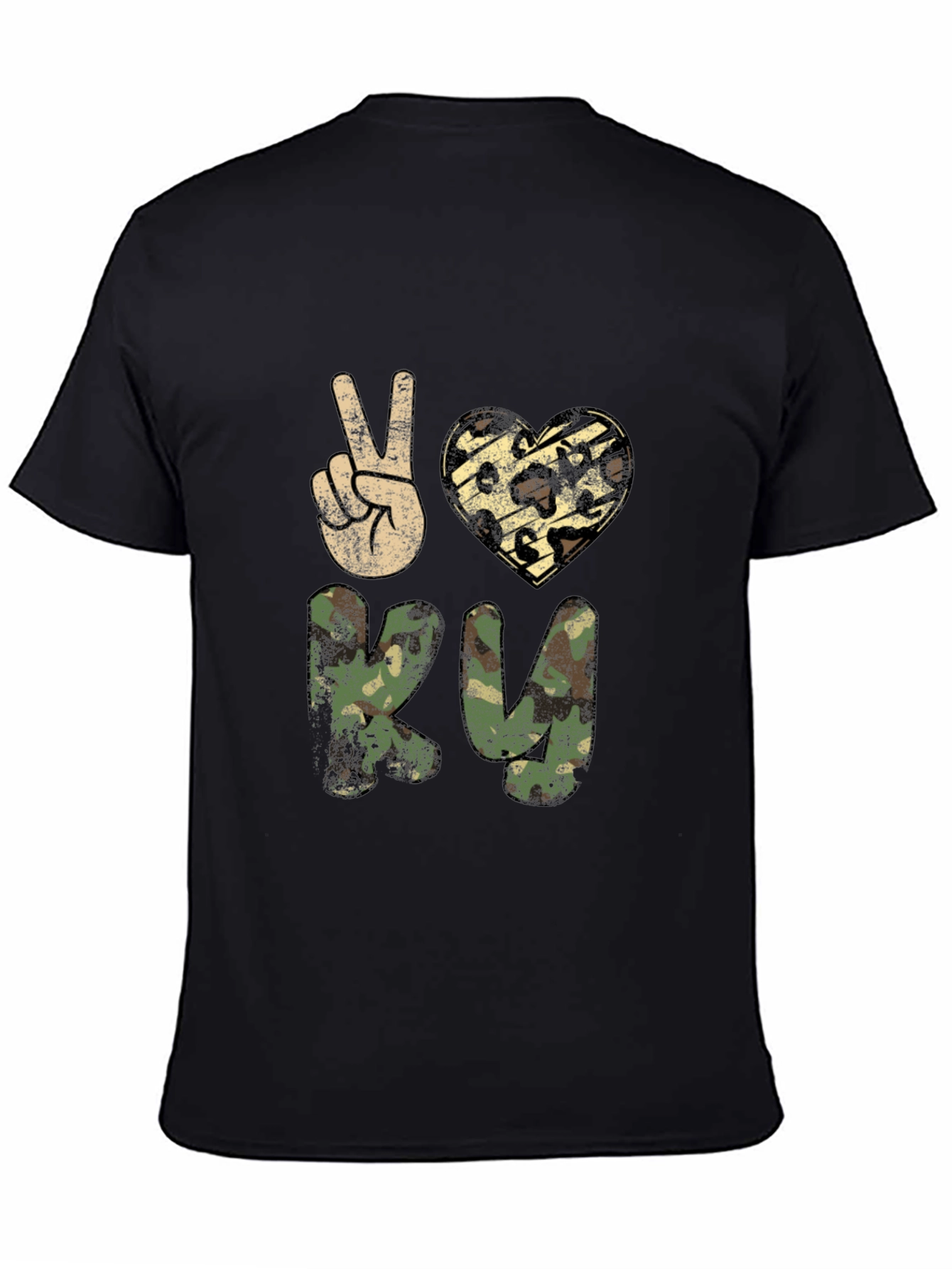 Peace Love RV Camo T-Shirt