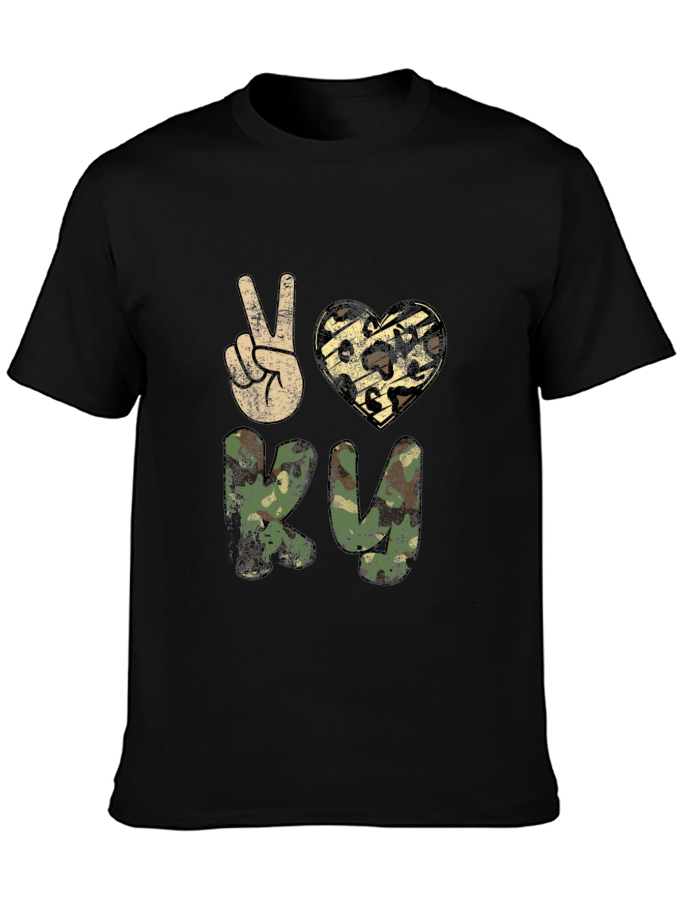 Peace Love RV Camo T-Shirt