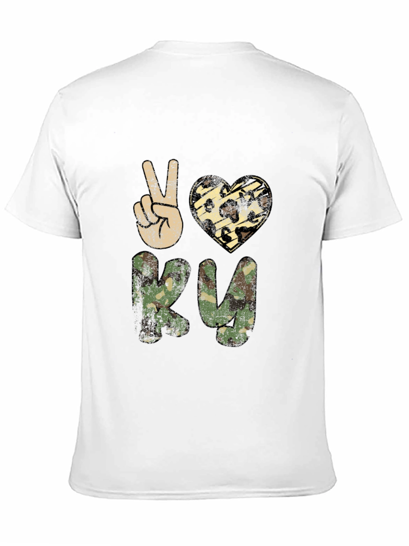 Peace Love RV Camo T-Shirt