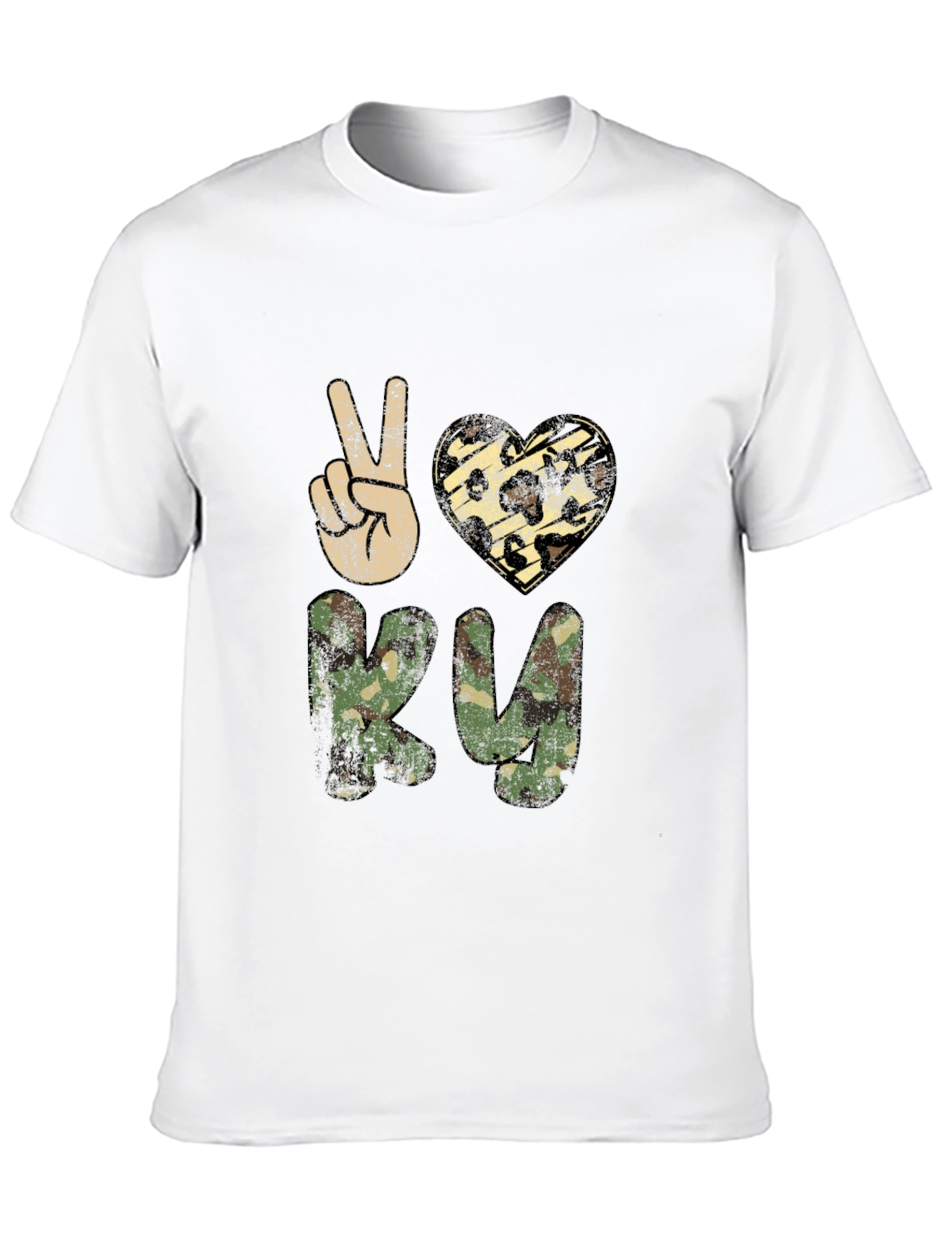Peace Love RV Camo T-Shirt
