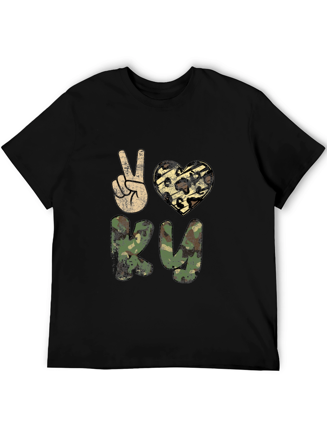 Peace Love RV Camo T-Shirt