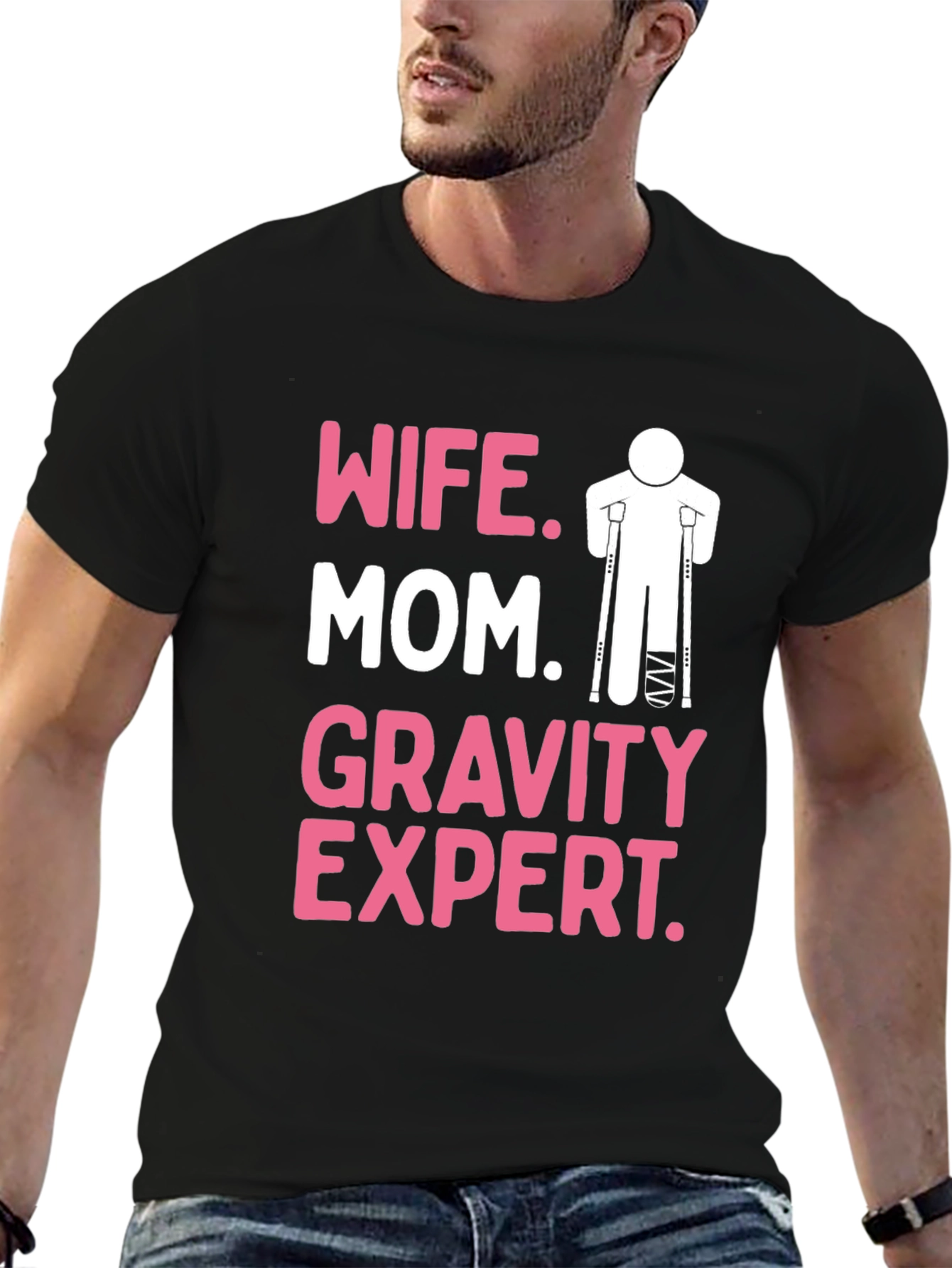 Wife Mom Gravity Expert Humor T-Shirt