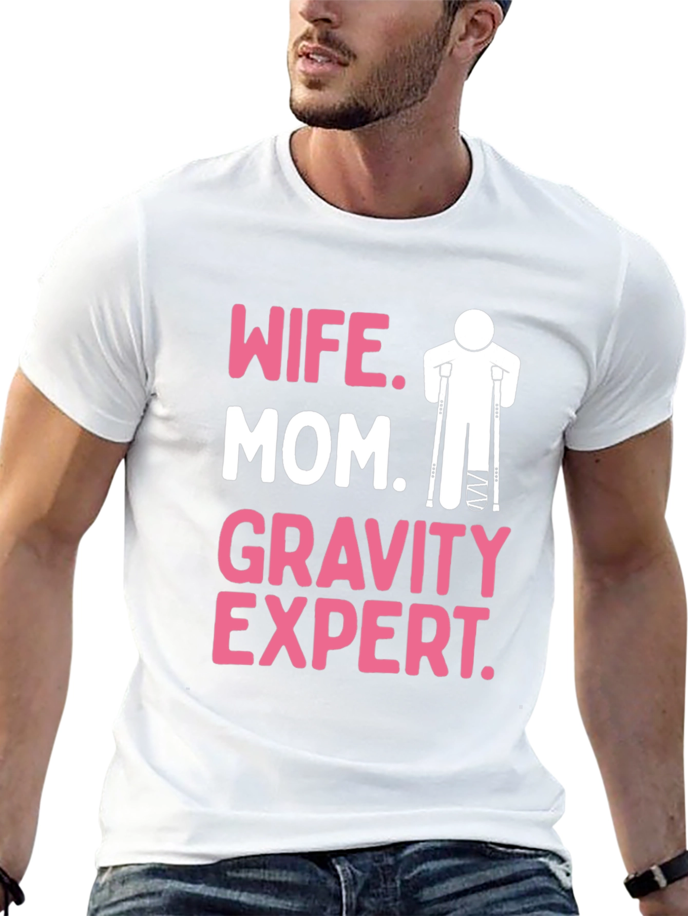 Wife Mom Gravity Expert Humor T-Shirt