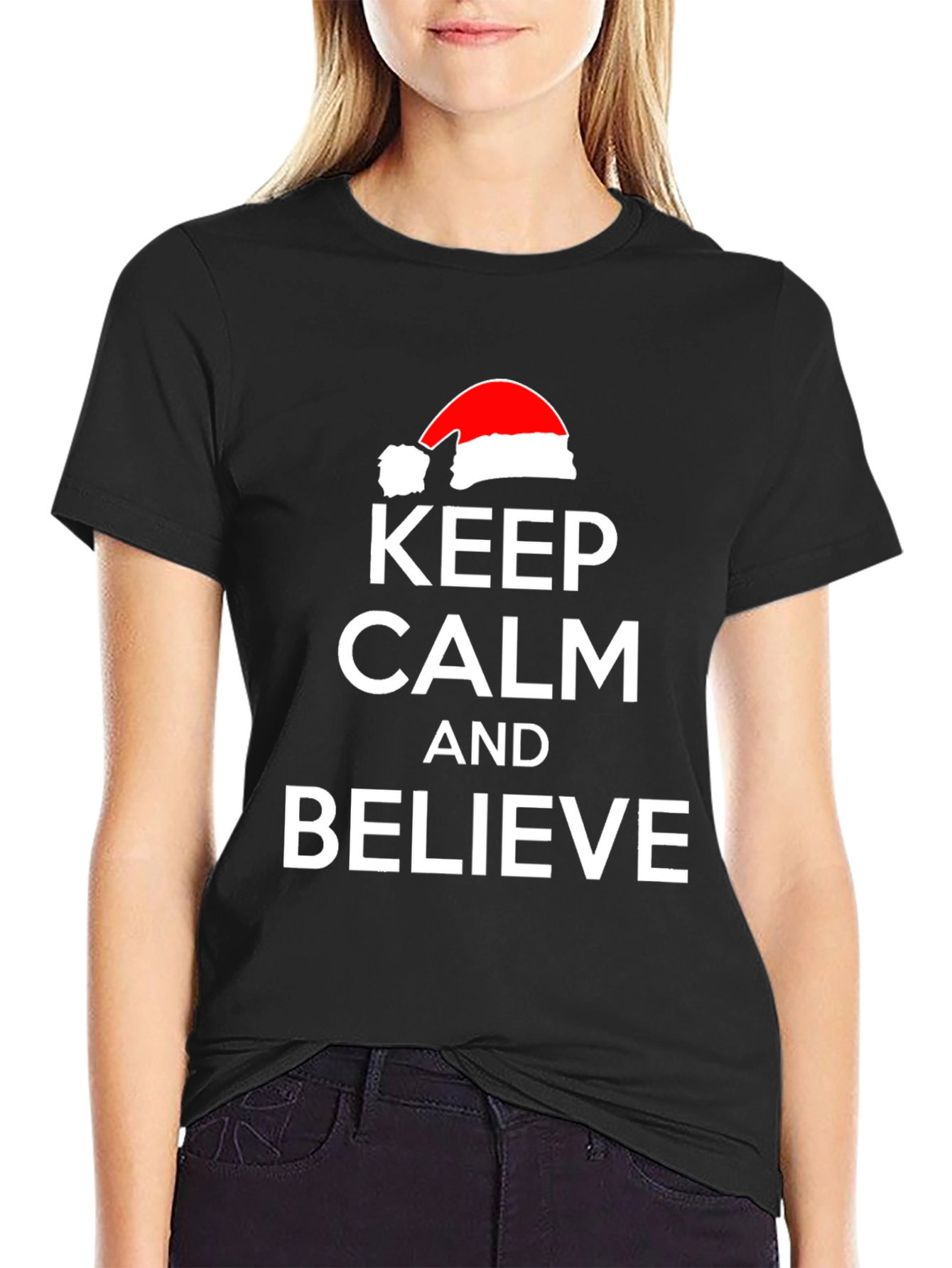 Keep Calm and Believe Christmas T-Shirt