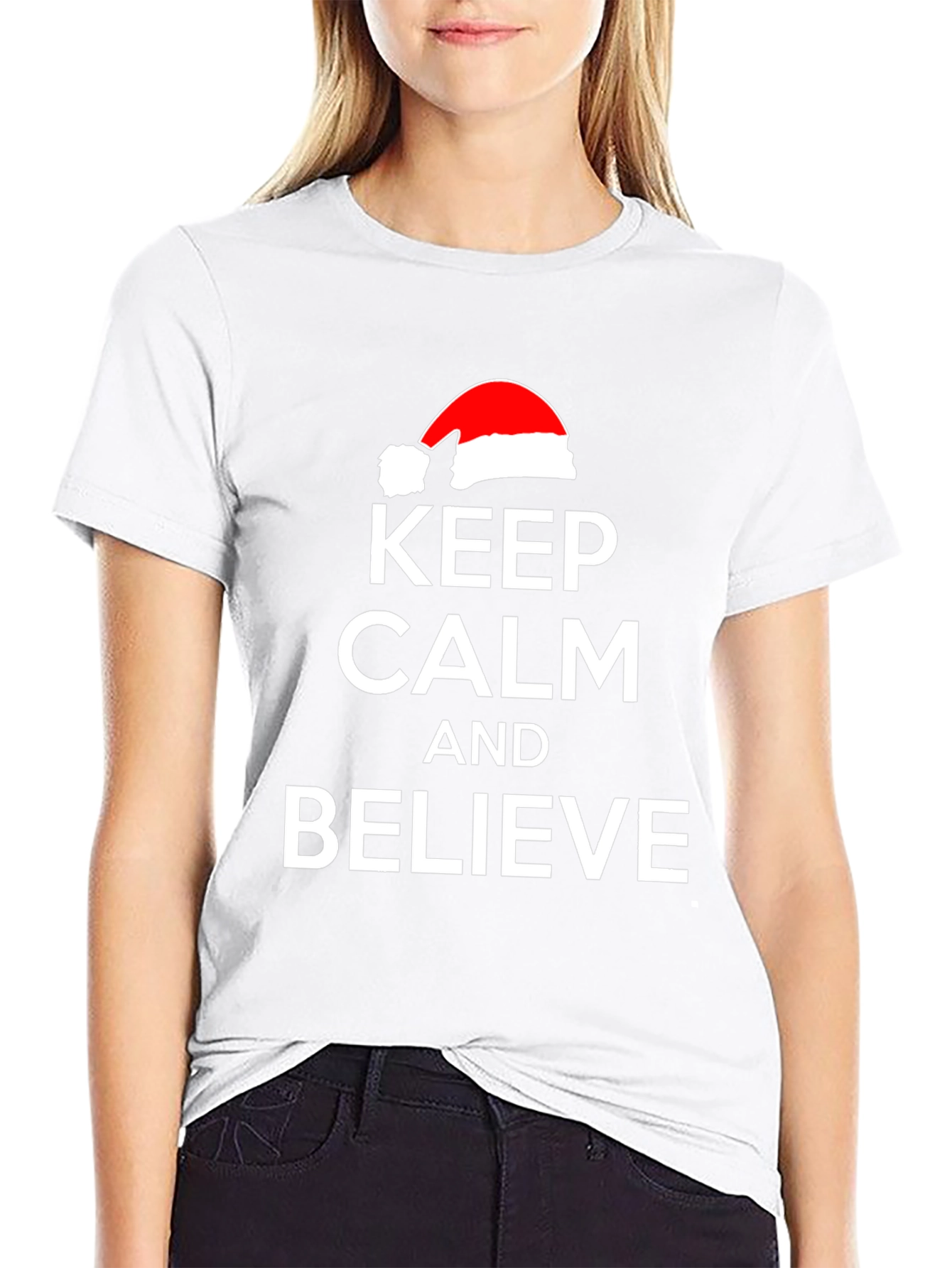 Keep Calm and Believe Christmas T-Shirt
