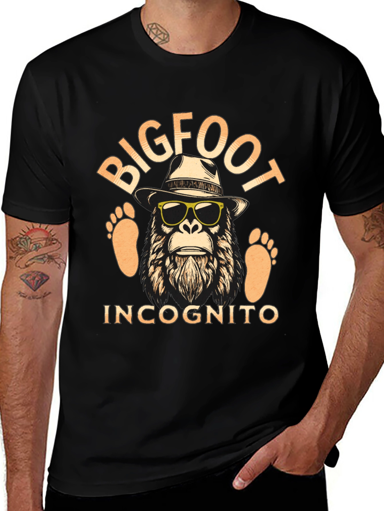 Bigfoot Incognito T-Shirt - Funny Cryptid Tee