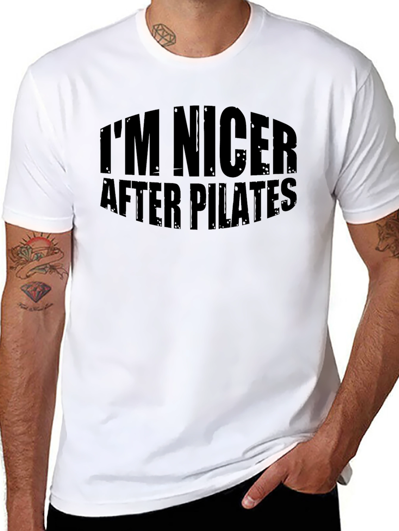 Im Nicer After Pilates Black T-Shirt