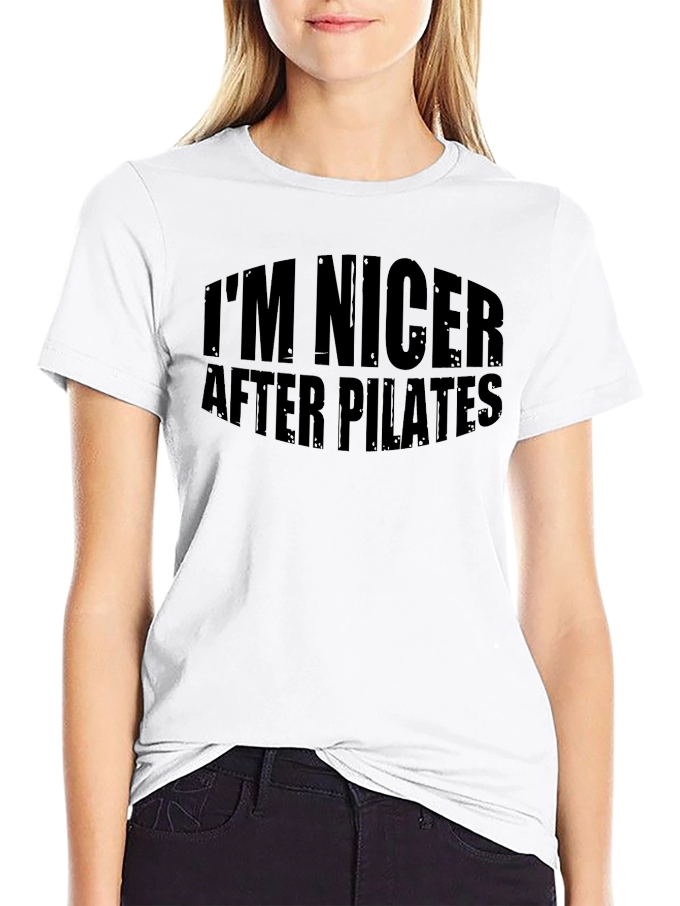Im Nicer After Pilates Black T-Shirt